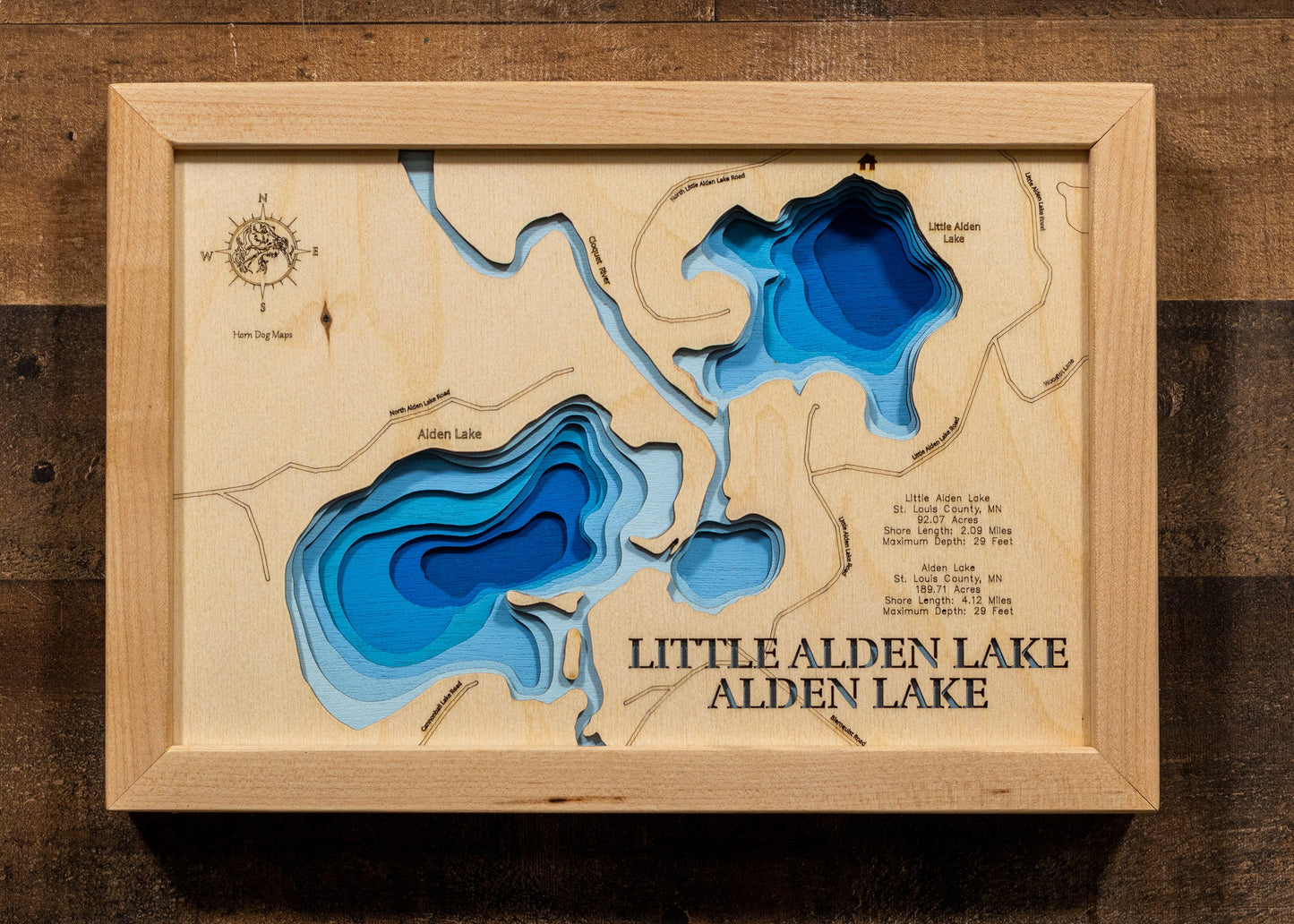 Alden Lake and Little Alden Lake in St. Louis County, Minnesota