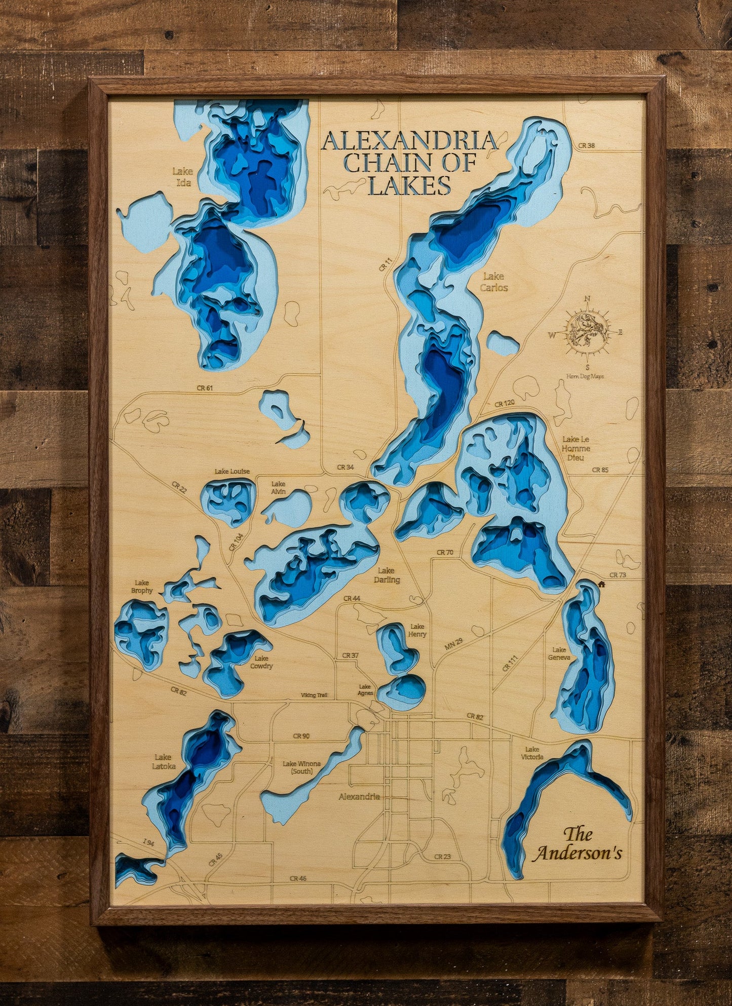 Alexandria Chain of Lakes in Douglas County, Minnesota