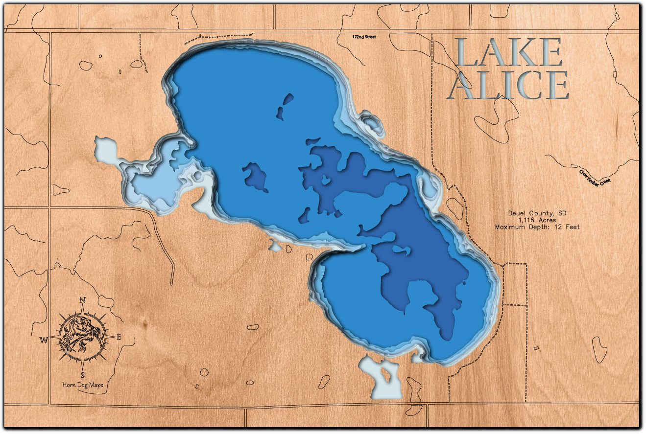 Alice Lake in Deuel County, South Dakota