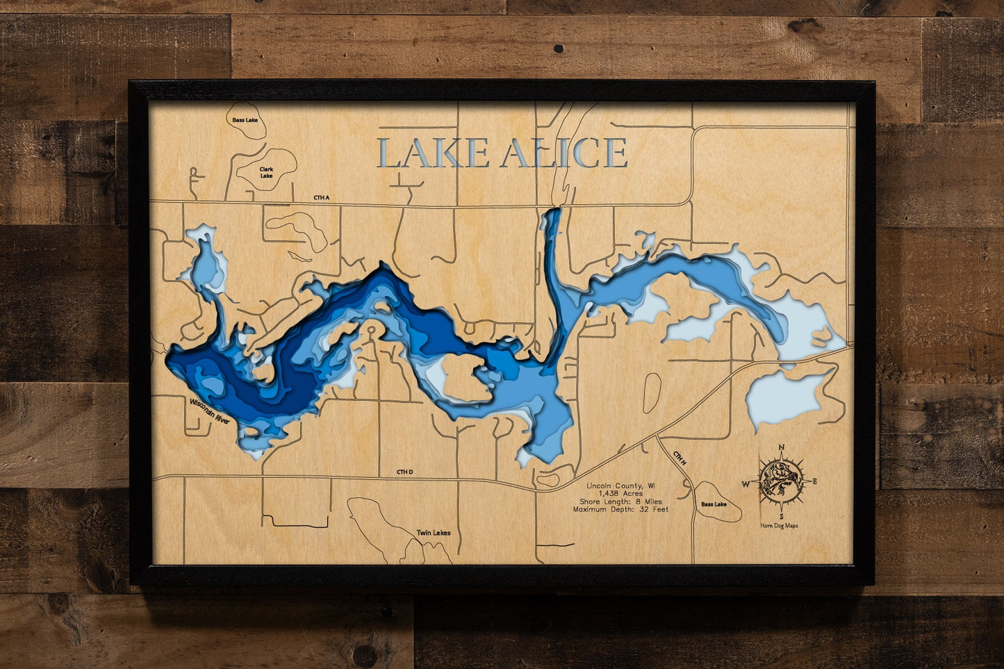 Lake Alice in Lincoln County, Wisconsin