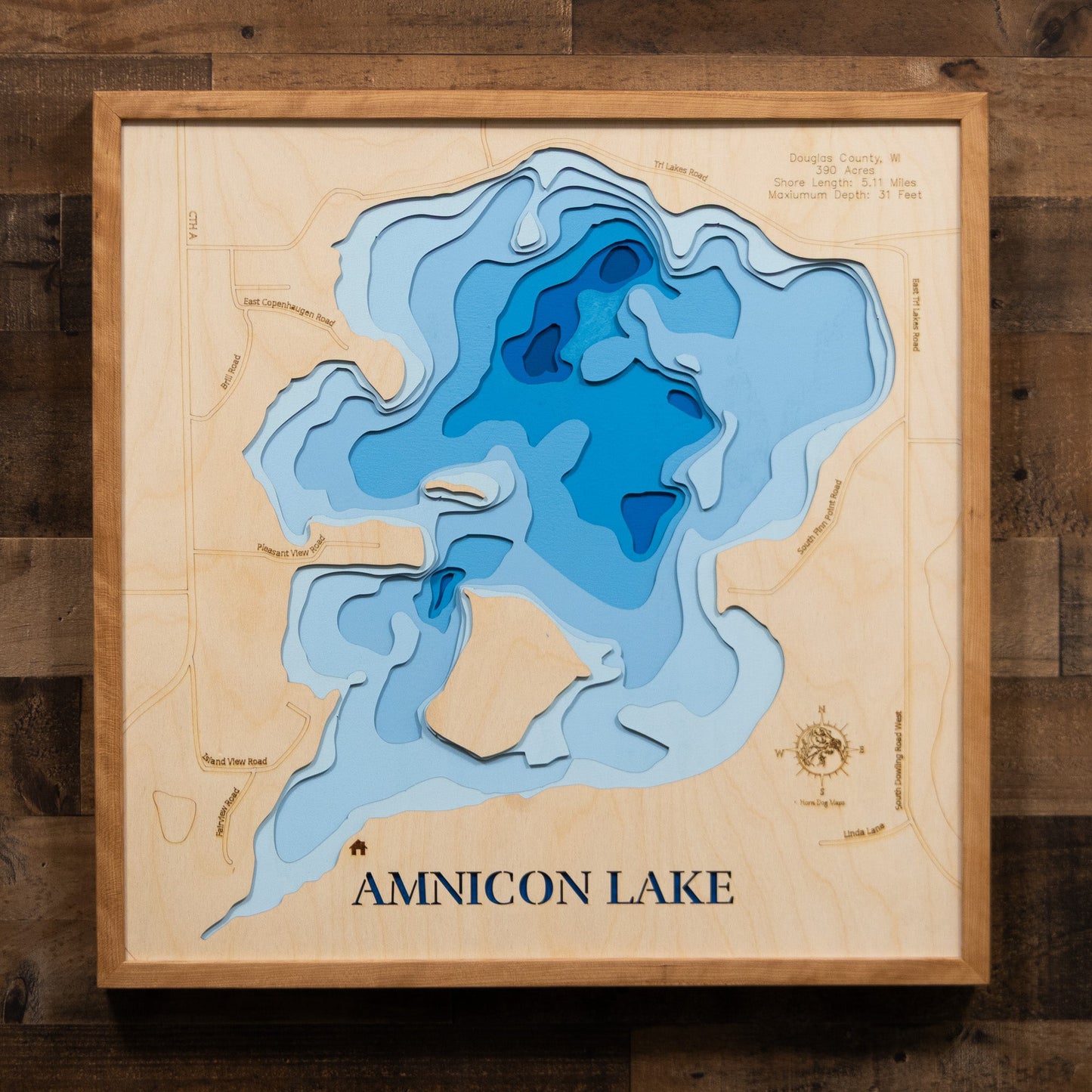 Amnicon Lake in Douglas County, Wisconsin