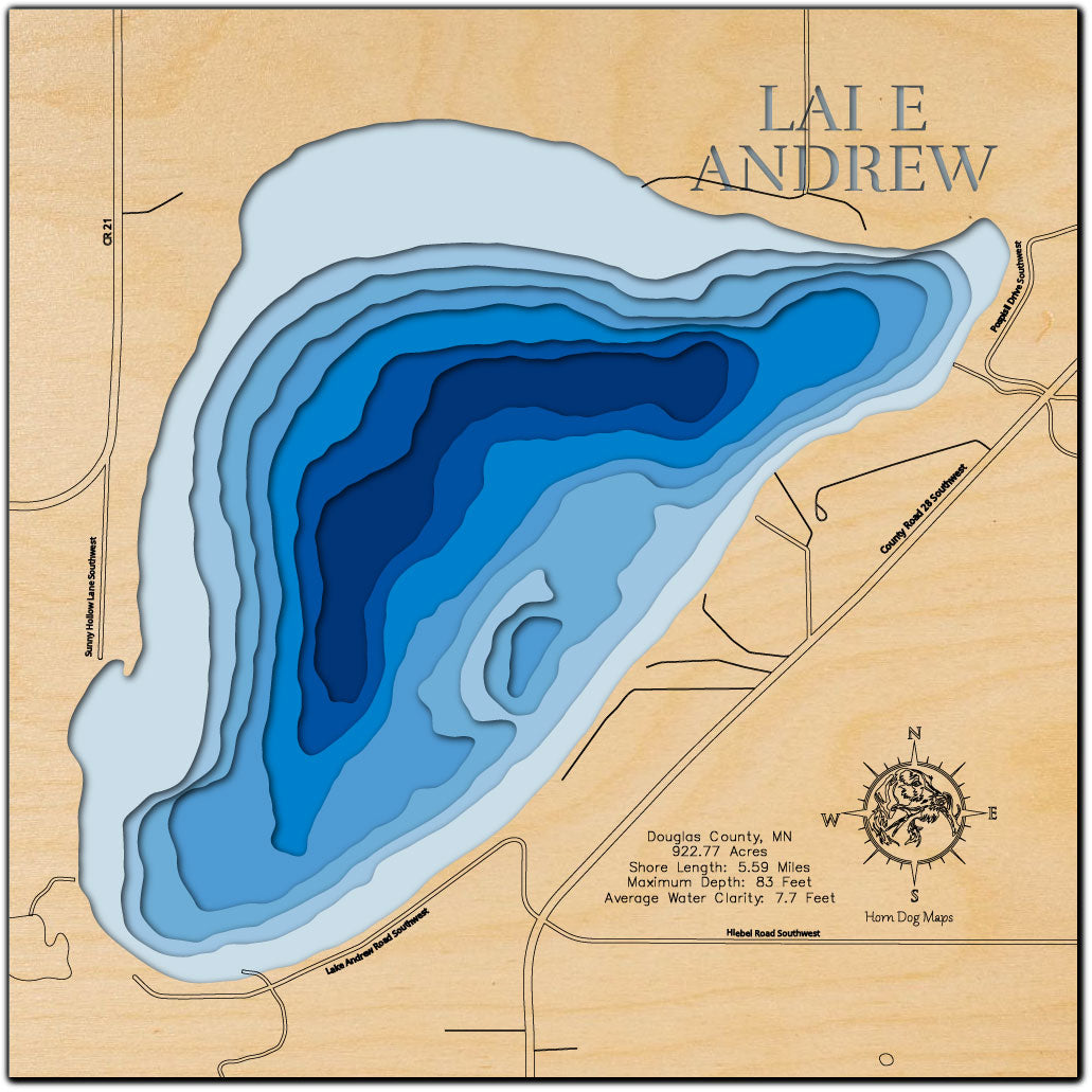 Andrew Lake in Douglas County, Minnesota