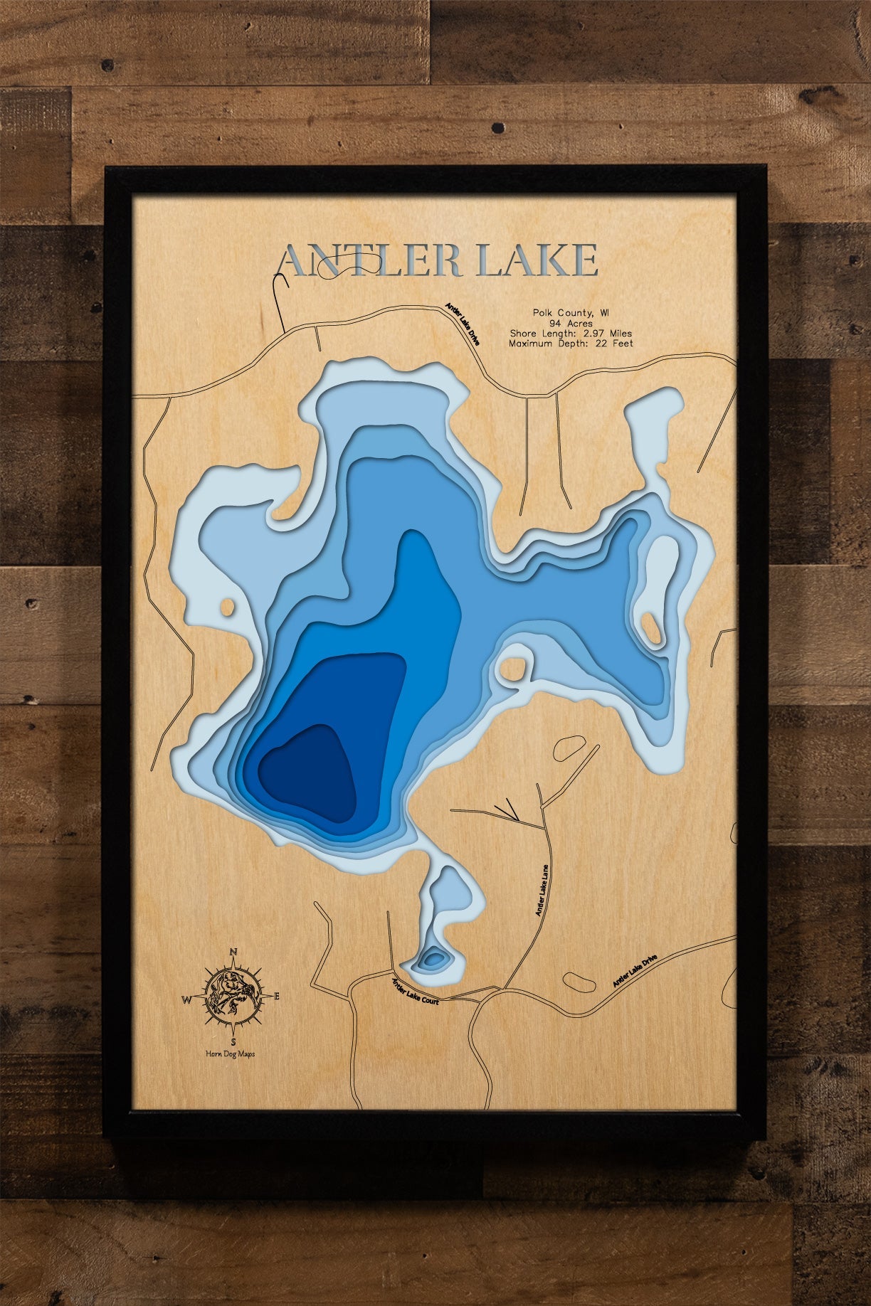 Antler Lake in Polk County, Wisconsin