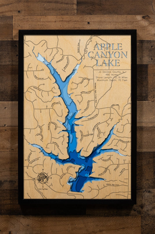 Apple Canyon Lake in Jo Daviess County, Illinois