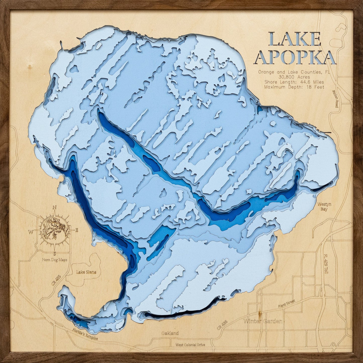Lake Apopka in Orange and Lake Counties, Florida