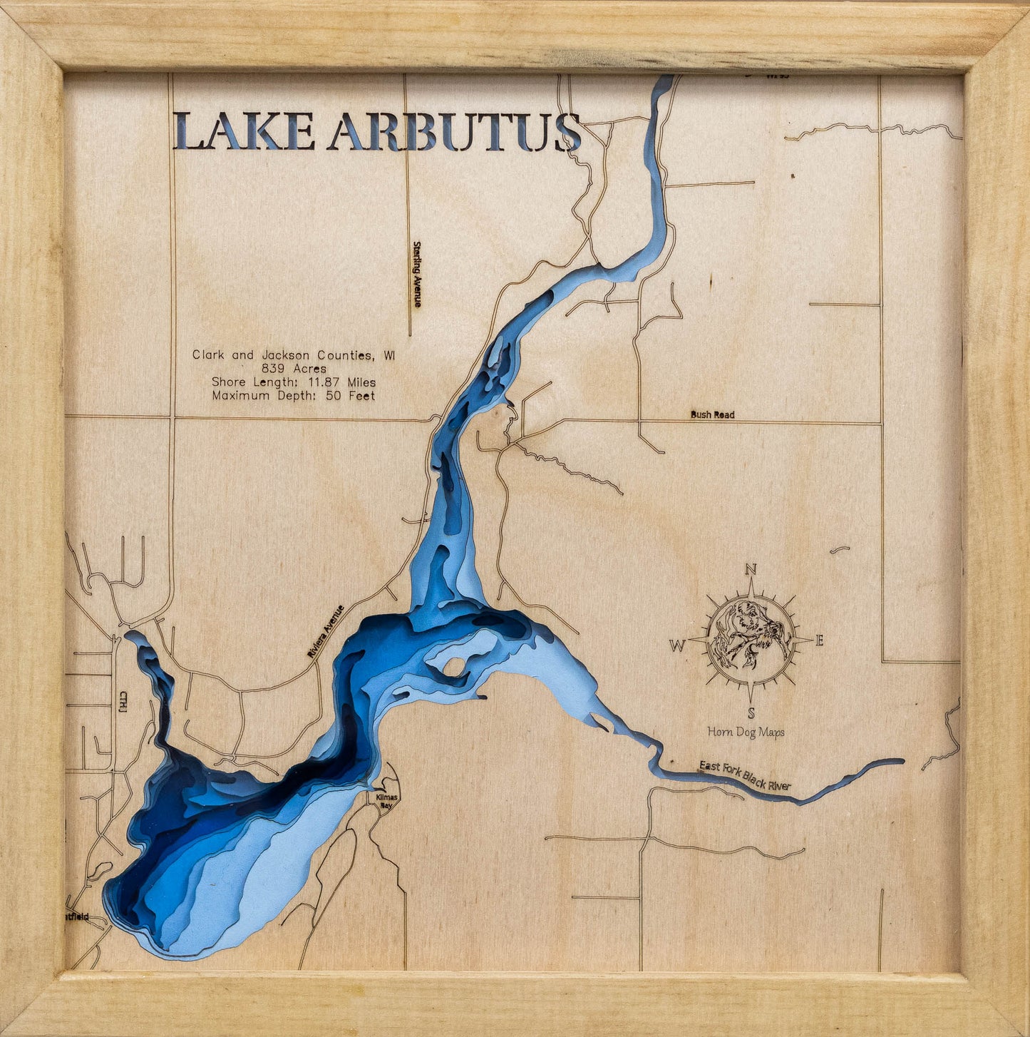 Arbutus Lake in Clark, Jackson County, Wisconsin