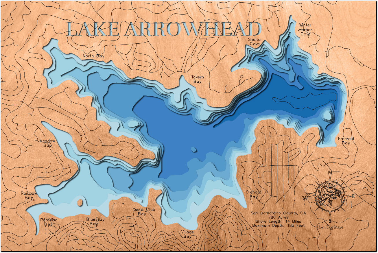 Lake Arrowhead in San Bernardino County, California