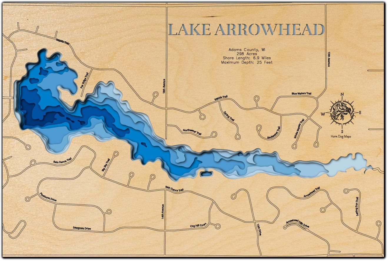 Lake Arrowhead in Adams County, Wisconsin