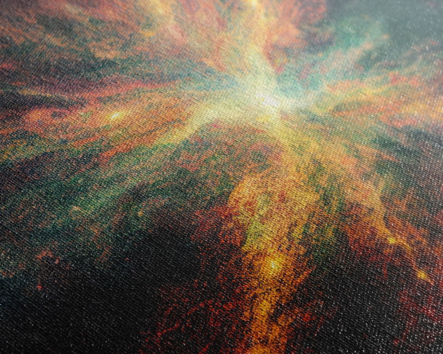 Explosion of Stars, Scifi Art, Galaxy Universe Print, Ready To Hang Canvas Print, Framed Canvas Wall Art, Living Room Wall Decor