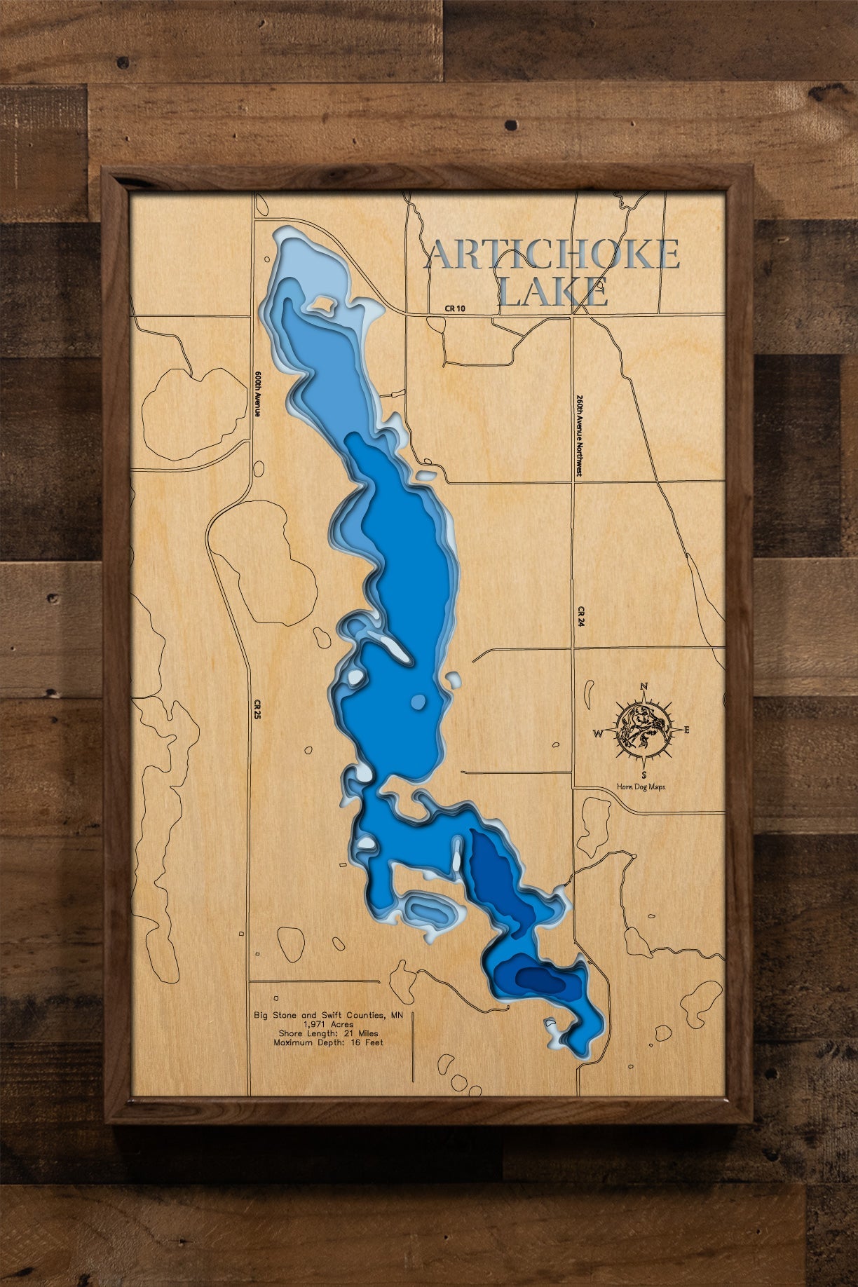 Artichoke Lake in Big Stone and Swift Counties, Minnesota