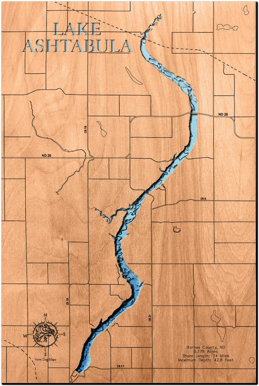 Lake Ashtabula in Barnes County, North Dakota