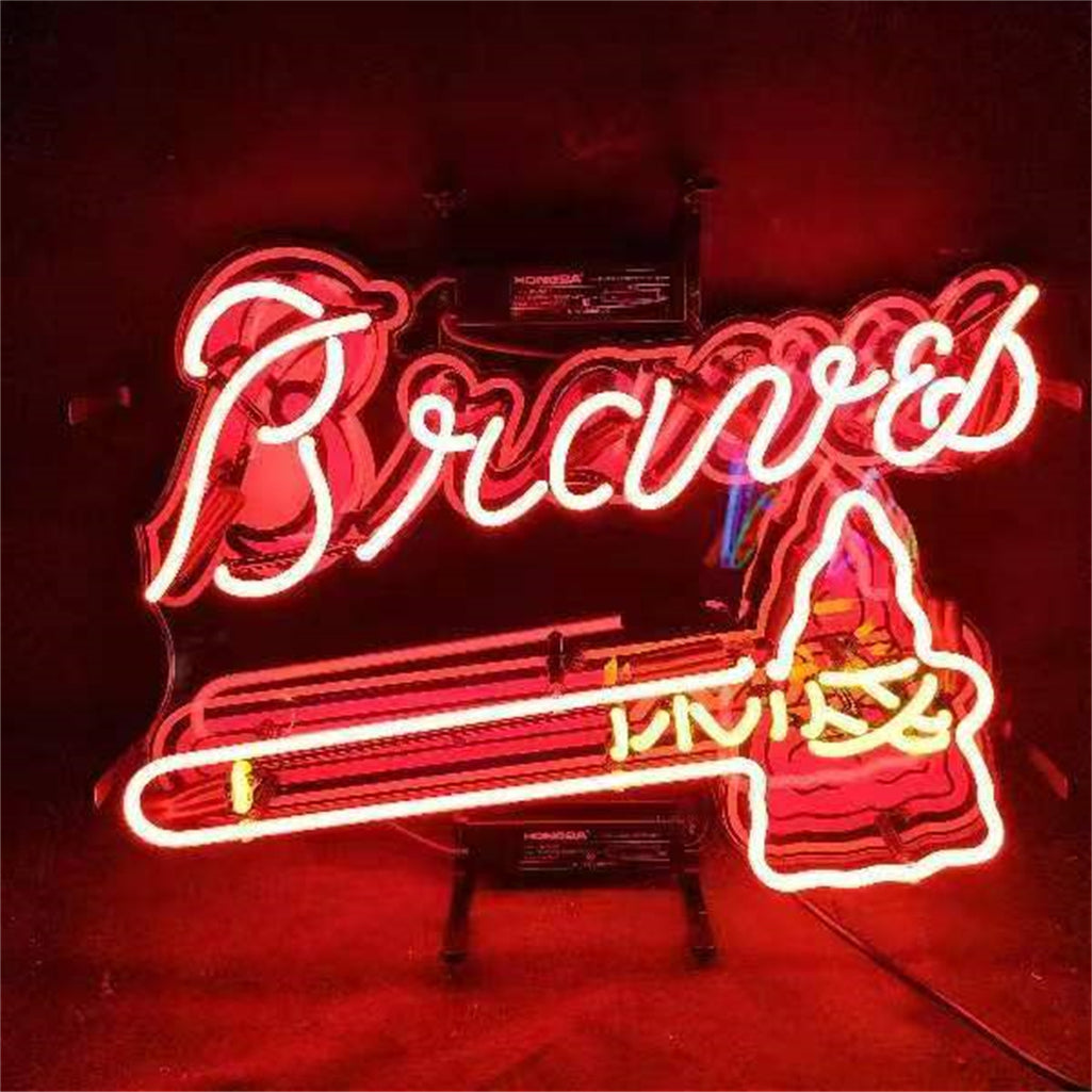 Atlanta Braves Baseball Logo Neon Light Sign