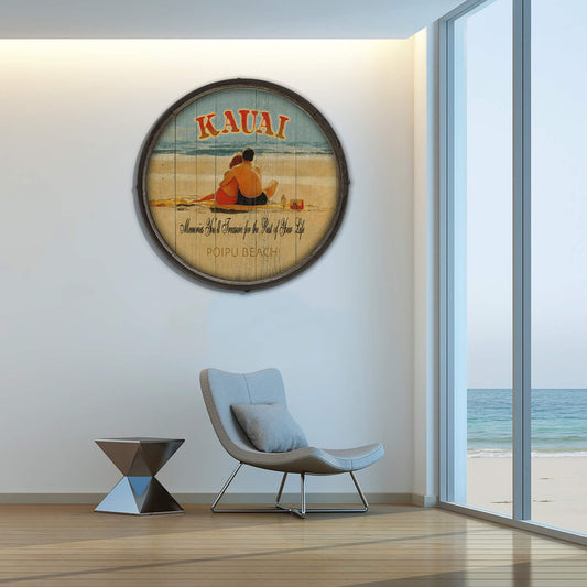 Memories You'll Treasure - Barrel End Wall Art