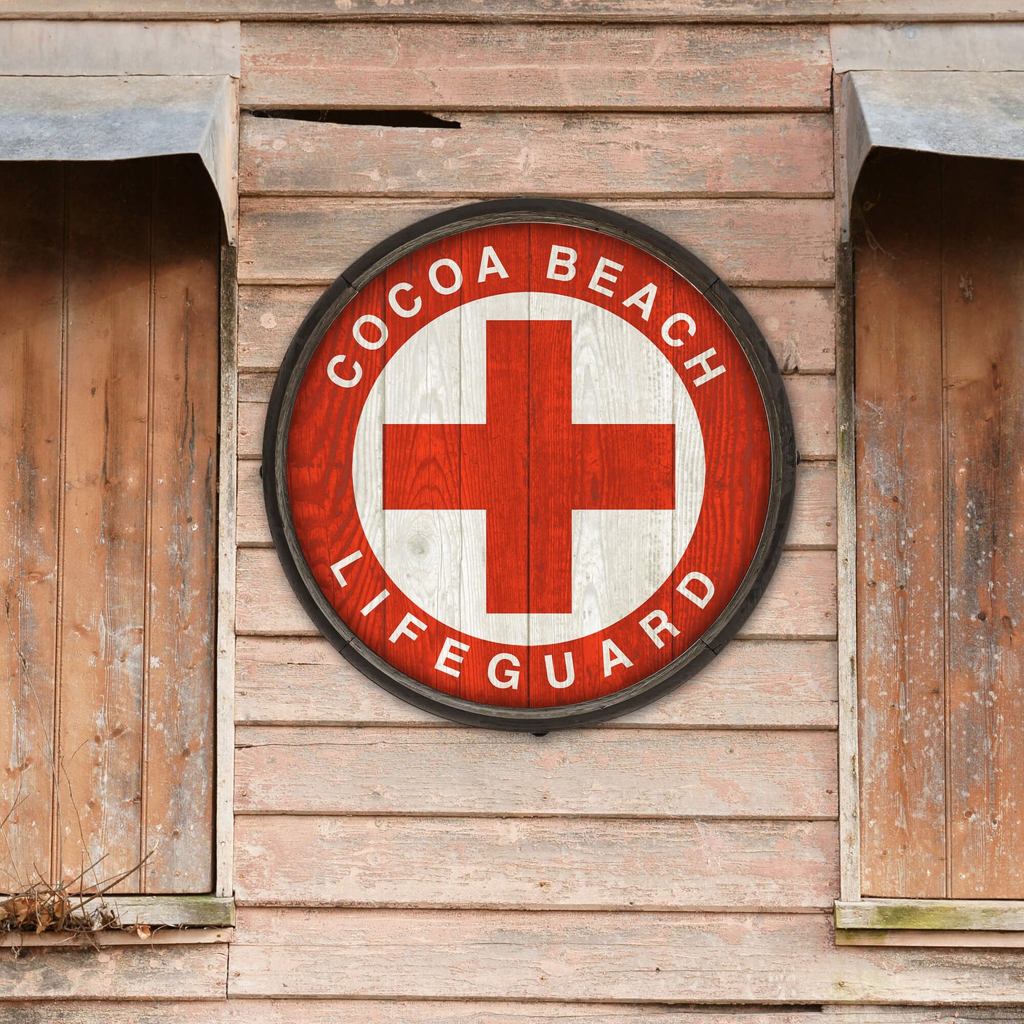 Lifeguard Sign - Barrel End Wall Art