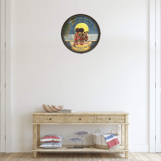 Stars and the Moon: Tropical - Barrel End Wall Art