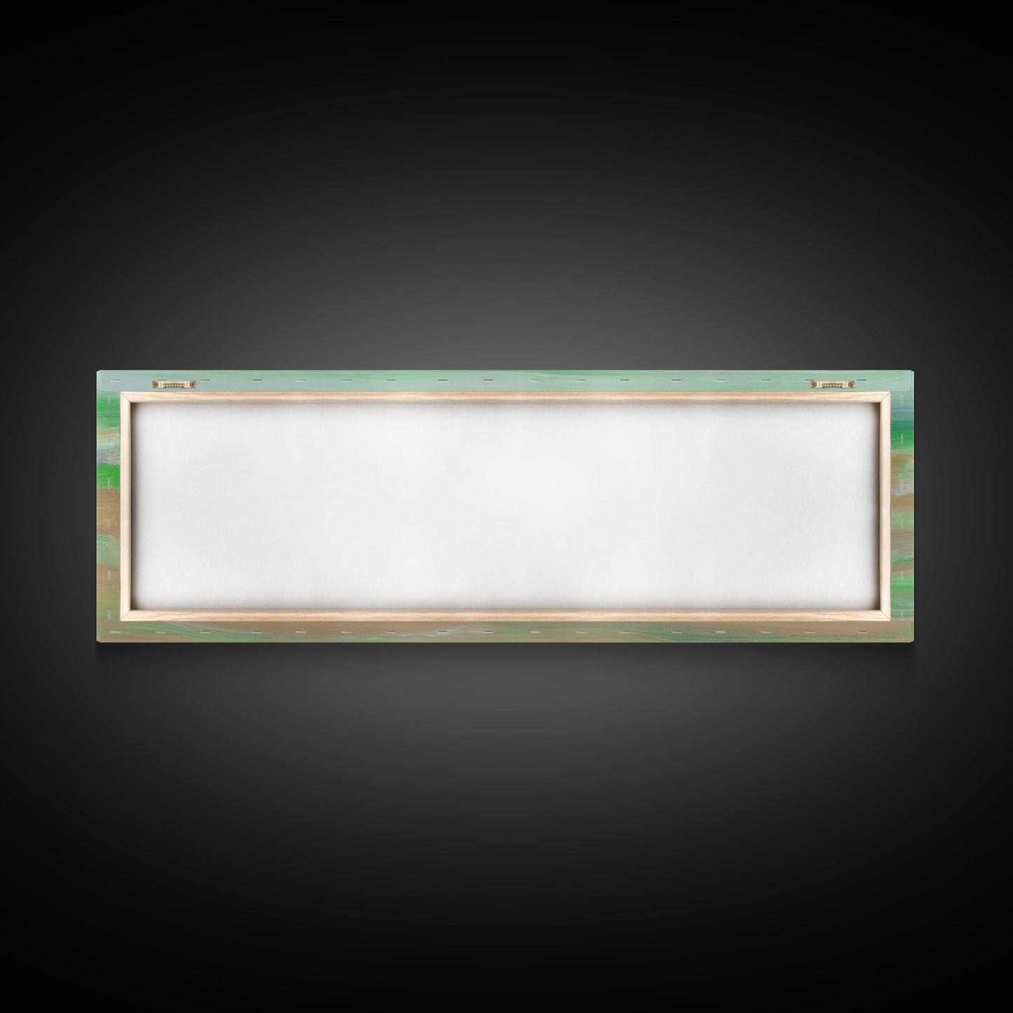 Abstract Green Ocean Wall Art Canvas Print, Minimalist Ocean Art, Seascape Wall Decor, Wall Art, Panoramic, Wall Art, Canvas Print