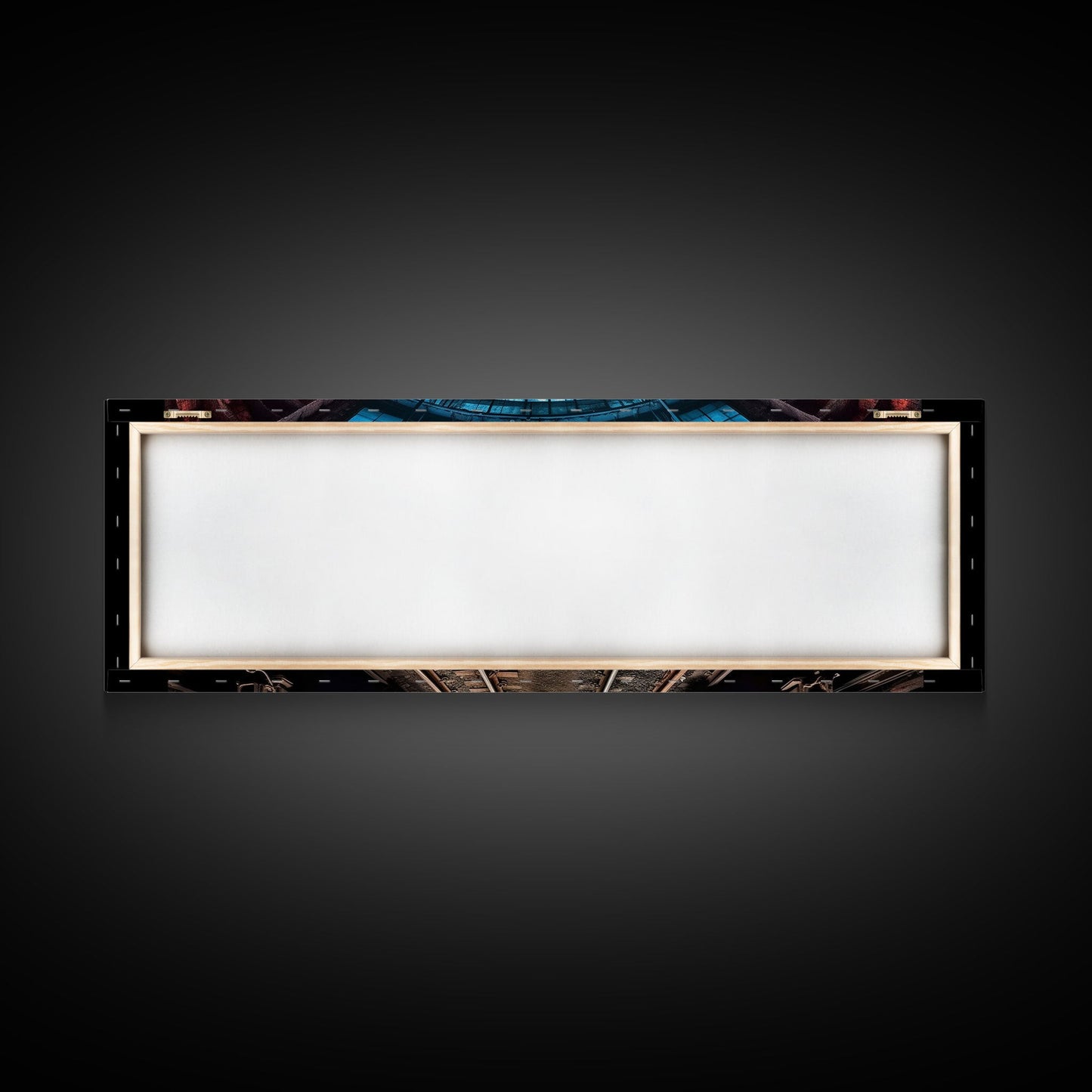 Urban Art Print, Graffiti On Abandoned Subway Train, Teal And Pink, Wall Decor, Large Framed Canvas Print, Panoramic, Wall Art, Canvas Print
