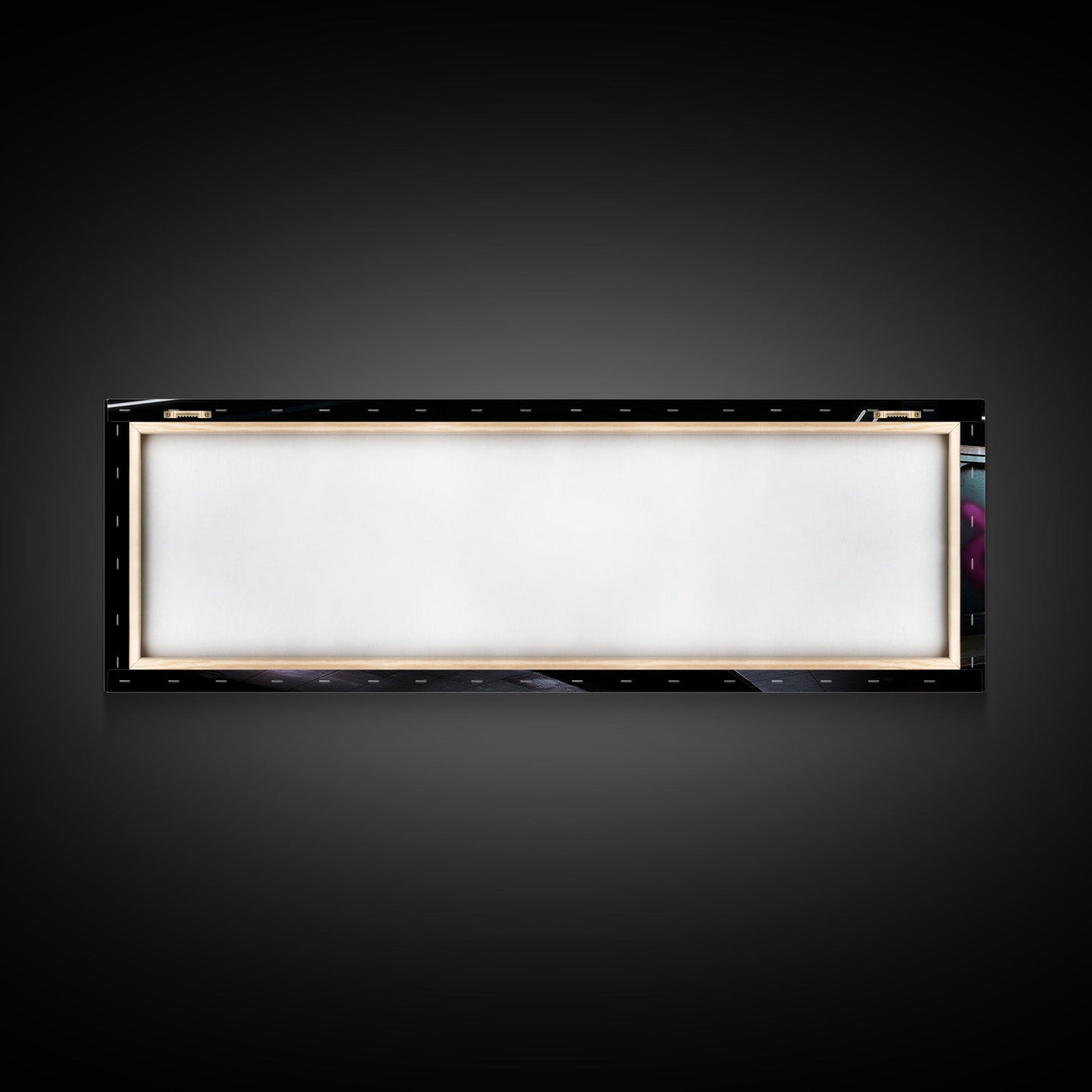 Urban Art, Graffiti On Subway Train, Pink And Teal Graffiti Art Canvas, Wall Decor Framed Canvas Print, Panoramic, Wall Art, Canvas Print