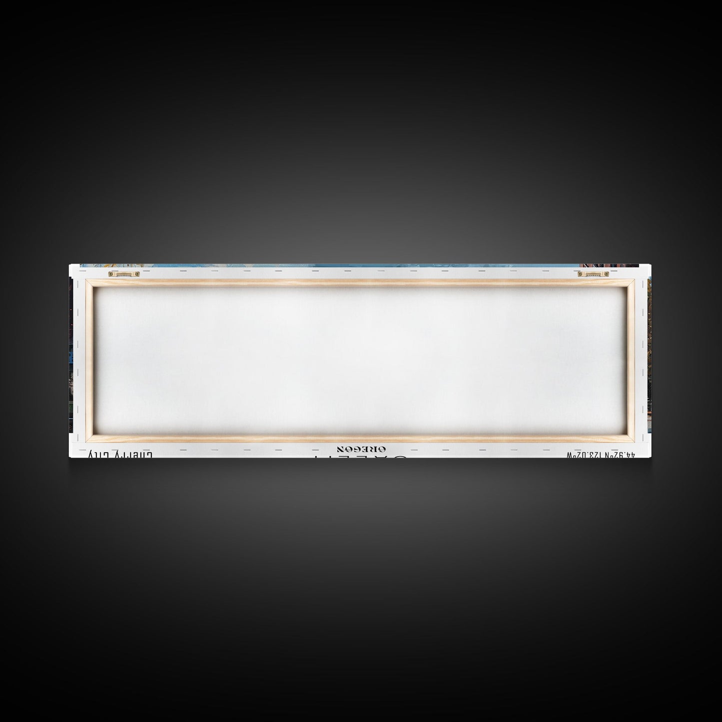 Salem Oregon Panoramic Print, Beautiful Framed Canvas Print, City Travel Poster, Home Decoration, Wall Art, Office Gift