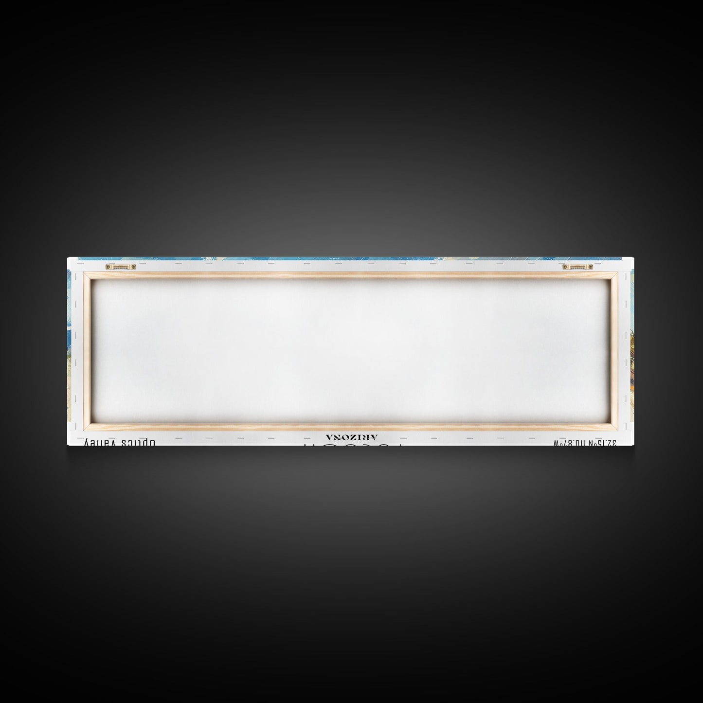 Tucson Arizona Panoramic Painting, Framed Canvas Print, Retro Travel Poster, Artistic Wall Art, Unique Living Room Decor, Office Gift Idea