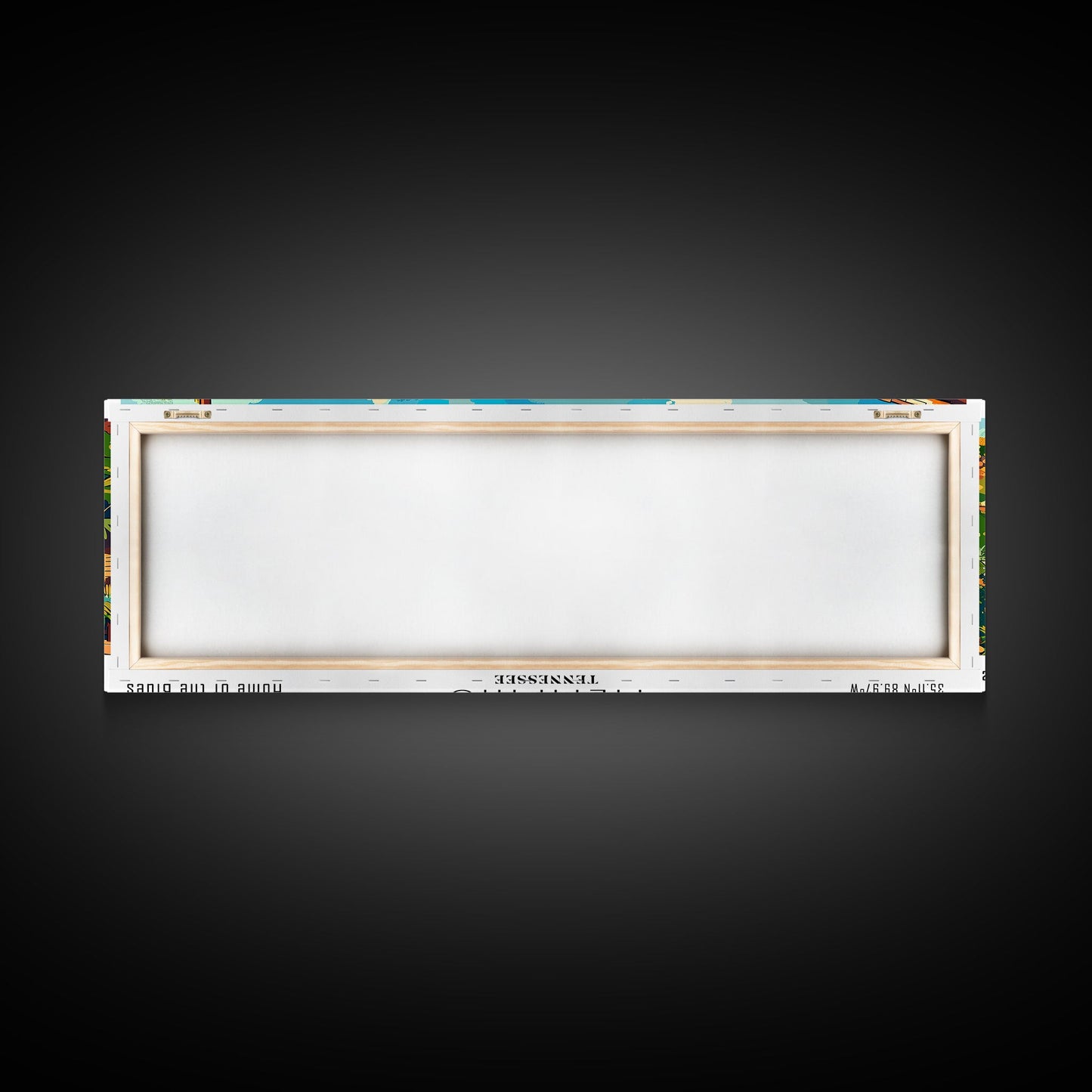 Memphis Tennessee Panoramic Framed Canvas Print, Retro Style Wall Art, Mid Century Modern Home Decor, Pop Art Travel Poster