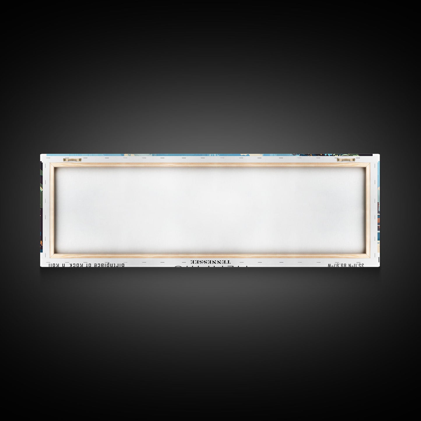 Memphis Tennessee Panoramic Wall Art, Mid Century Modern Framed Canvas Print, Retro Pop Art Travel Poster, Home Decor, Office Art, Gift Idea, Living Room Wall Hanging