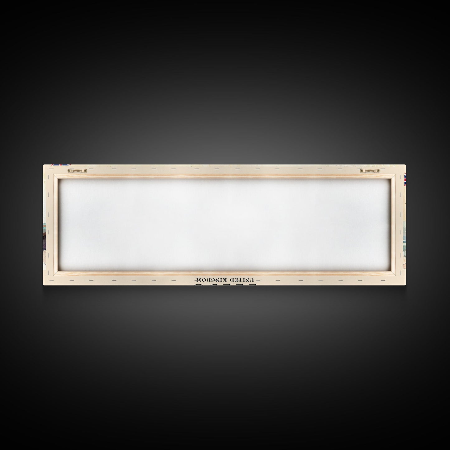 Leeds United Kingdom Panoramic Travel Poster, Framed Canvas Print or Metal Wall Art, Travel Art, Home Decor, Panoramic Painting, Midcentury Art