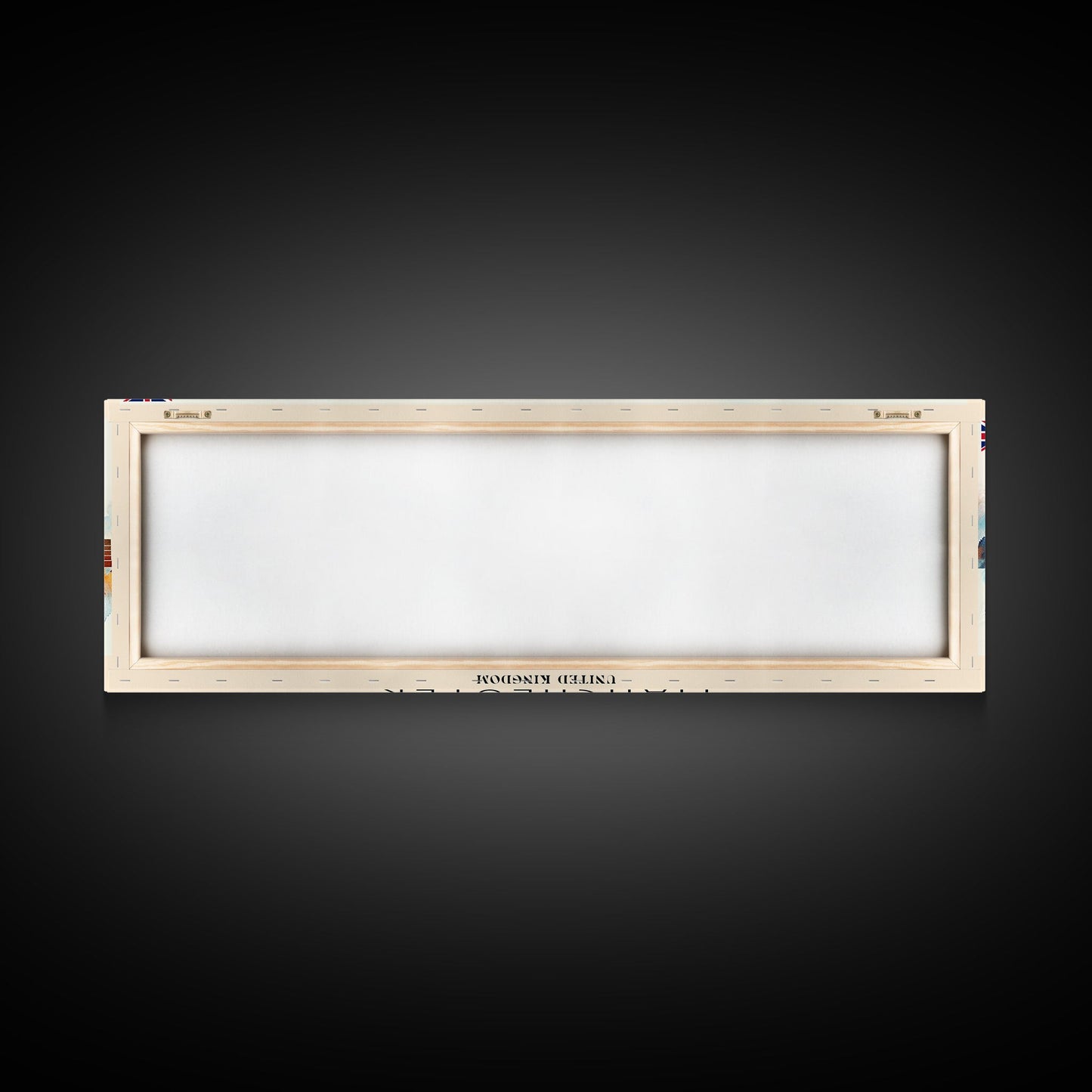 Manchester United Kingdom Panoramic Travel Poster, Framed Canvas Print or Metal Wall Art, Travel Art, Home Decor, Panoramic Painting, Midcentury Art