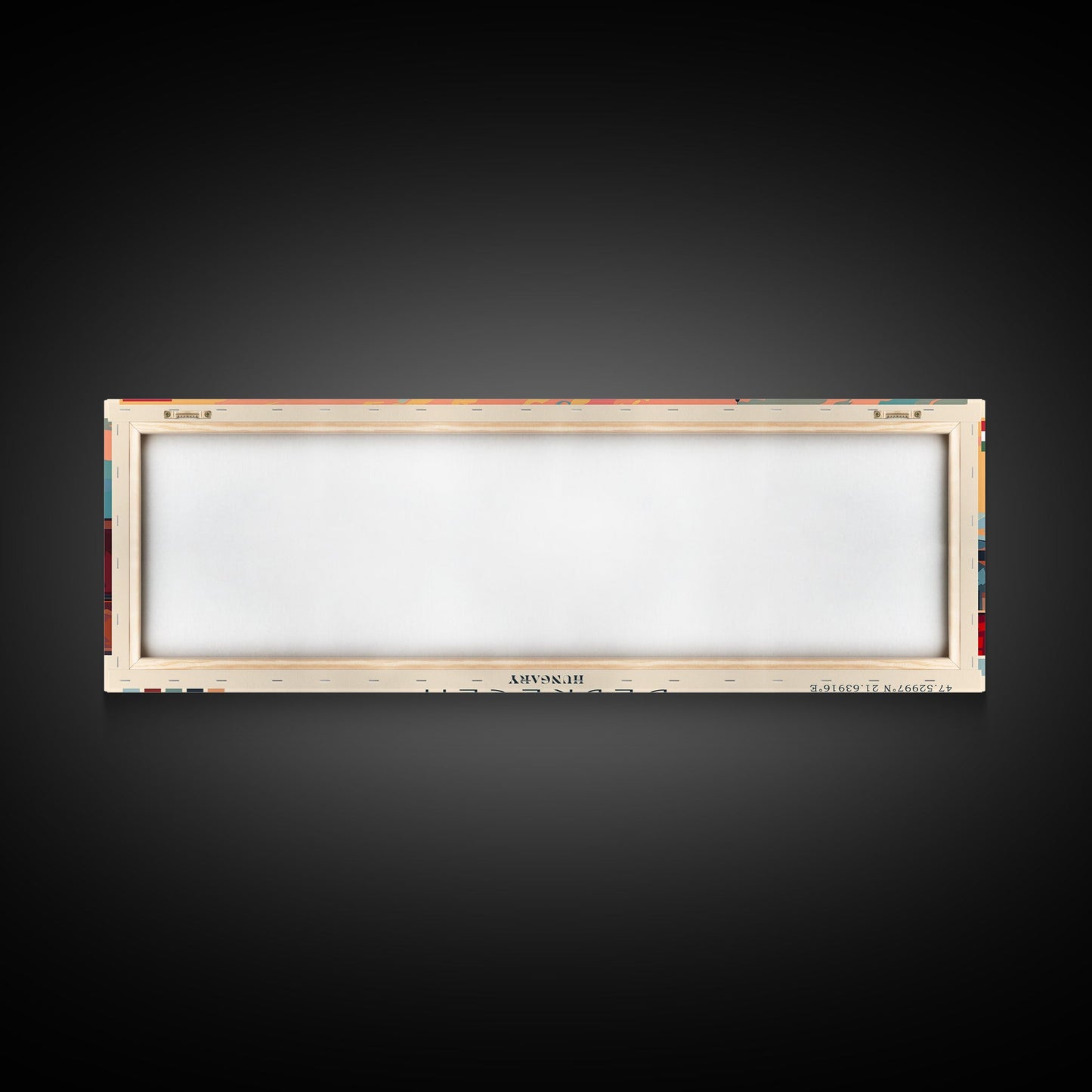 Debrecen Hungary Panoramic Travel Poster, Framed Canvas Print or Metal Wall Art, Travel Art, Home Decor, Panoramic Painting, Midcentury Art