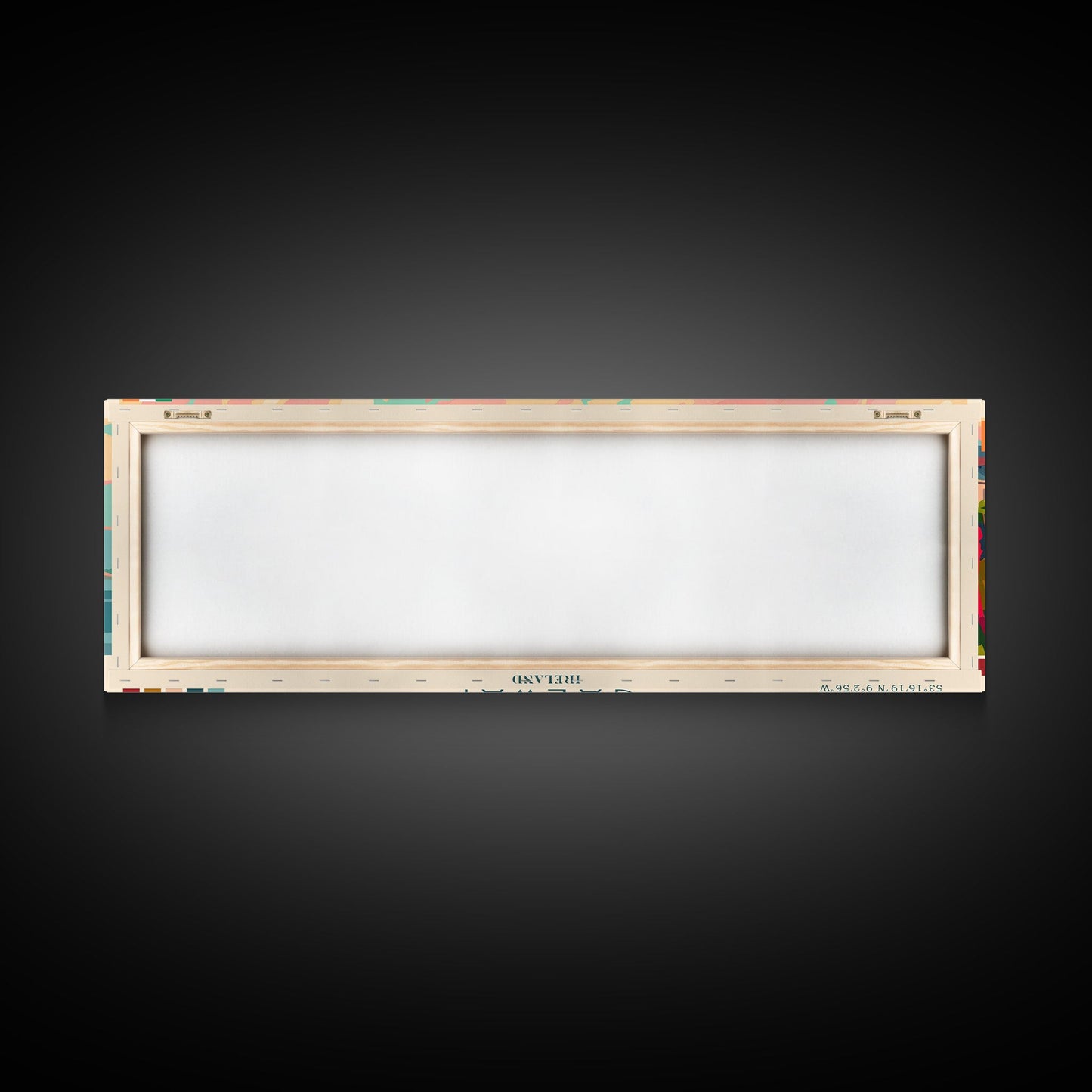 Galway Ireland Panoramic Travel Poster, Framed Canvas Print or Metal Wall Art, Travel Art, Home Decor, Panoramic Painting, Midcentury Art
