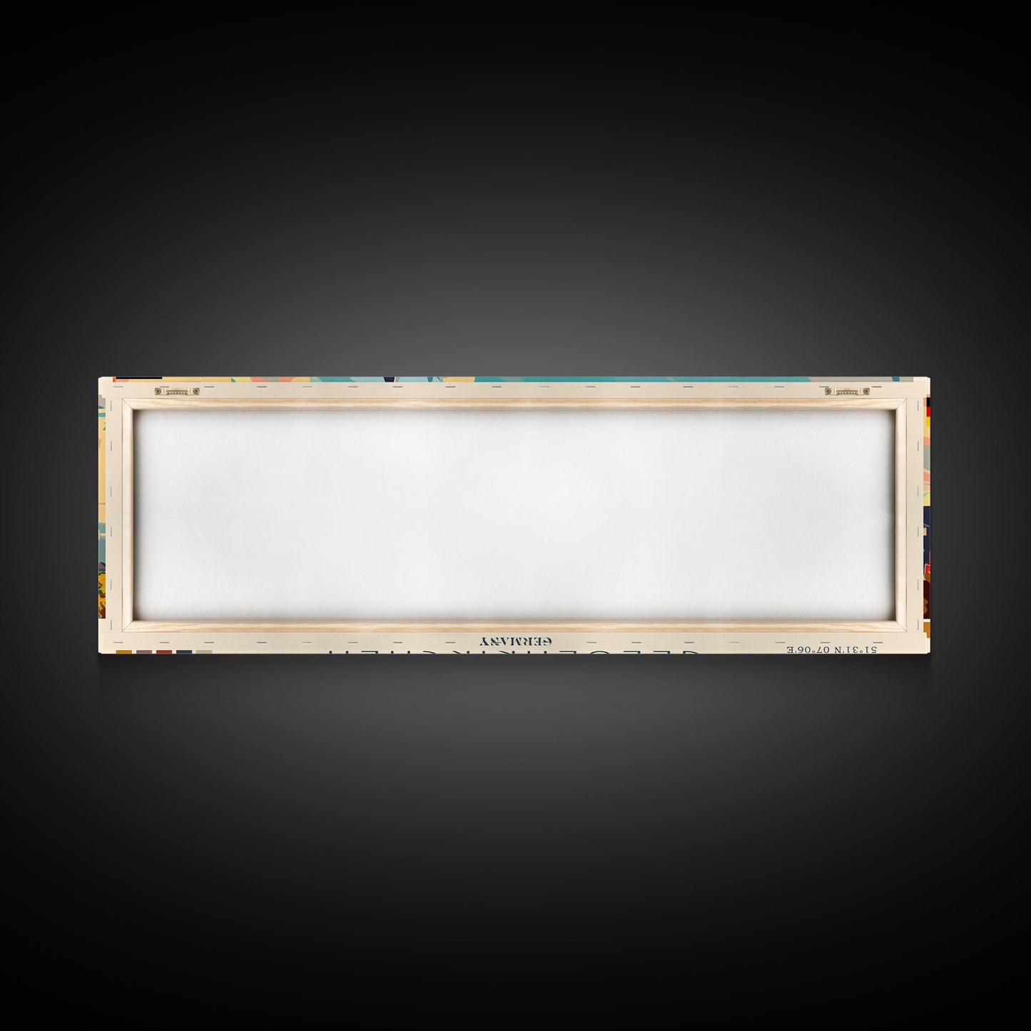 Gelsenkirchen Germany Panoramic Travel Poster, Framed Canvas Print or Metal Wall Art, Travel Art, Home Decor, Panoramic Painting, Midcentury Art