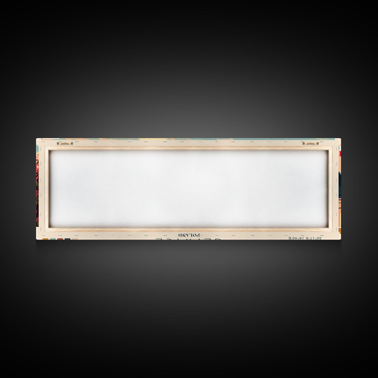 Gliwice Poland Panoramic Travel Poster, Framed Canvas Print or Metal Wall Art, Travel Art, Home Decor, Panoramic Painting, Midcentury Art