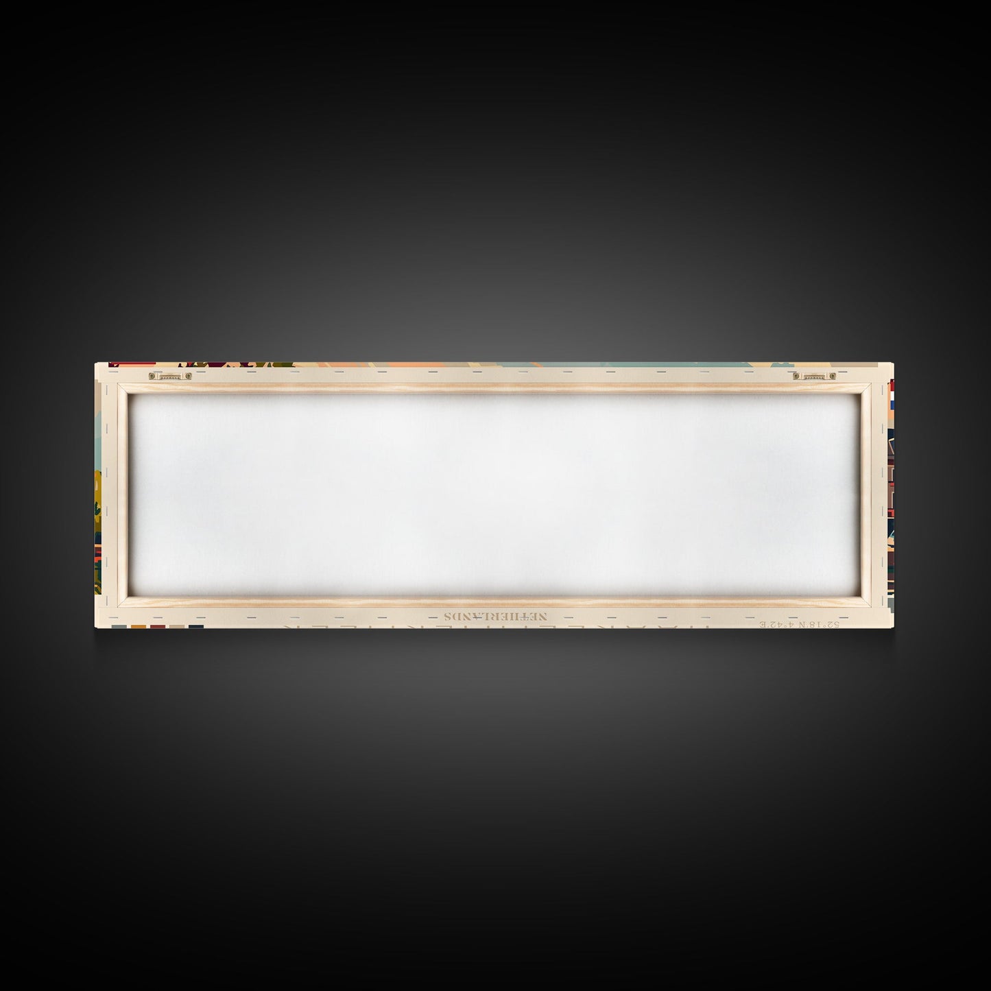 Haarlemmermeer Netherlands Panoramic Travel Poster, Framed Canvas Print or Metal Wall Art, Travel Art, Home Decor, Panoramic Painting, Midcentury Art