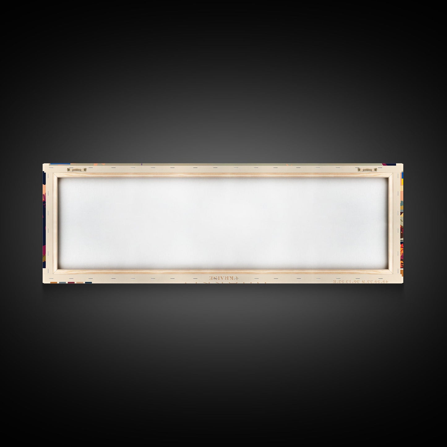 Kharkiv Ukraine Panoramic Travel Poster, Framed Canvas Print or Metal Wall Art, Travel Art, Home Decor, Panoramic Painting, Midcentury Art