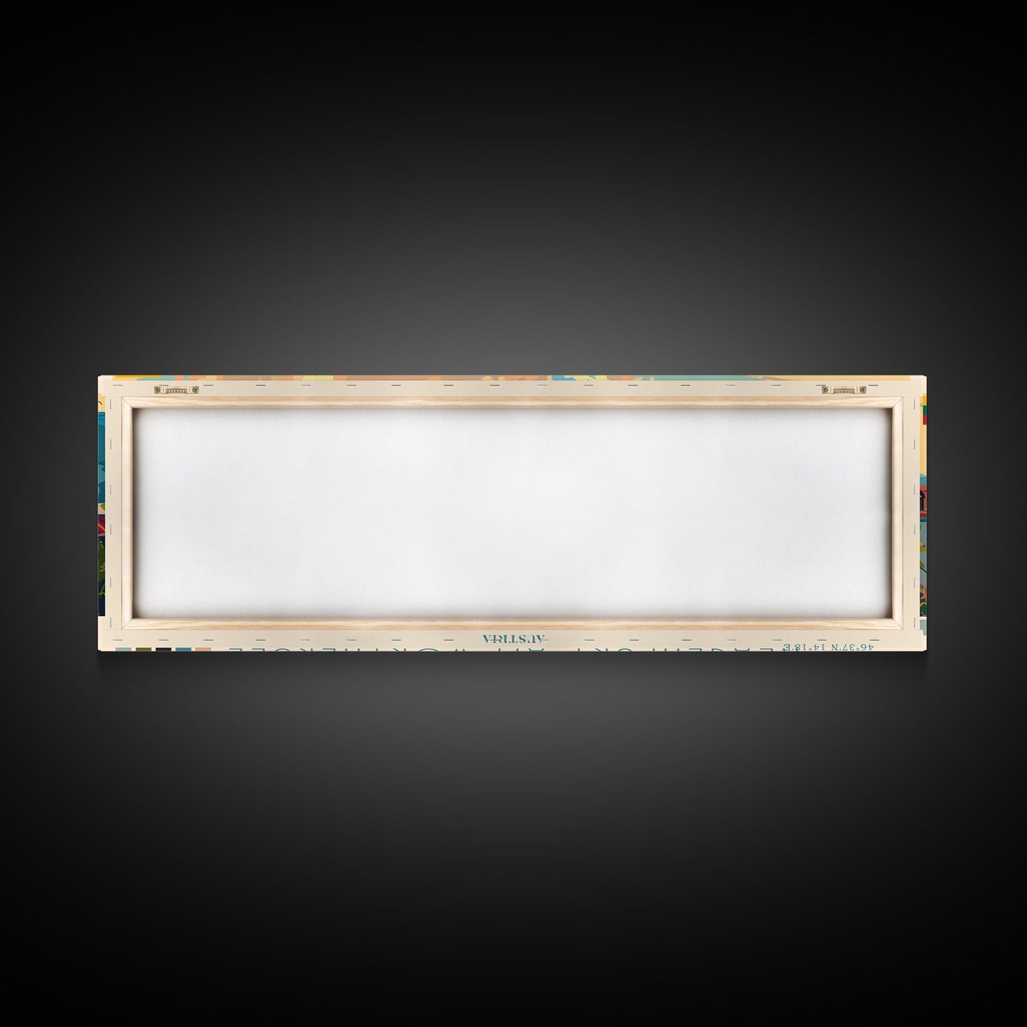 Klagenfurt Austria Panoramic Travel Poster, Framed Canvas Print or Metal Wall Art, Travel Art, Home Decor, Panoramic Painting, Midcentury Art