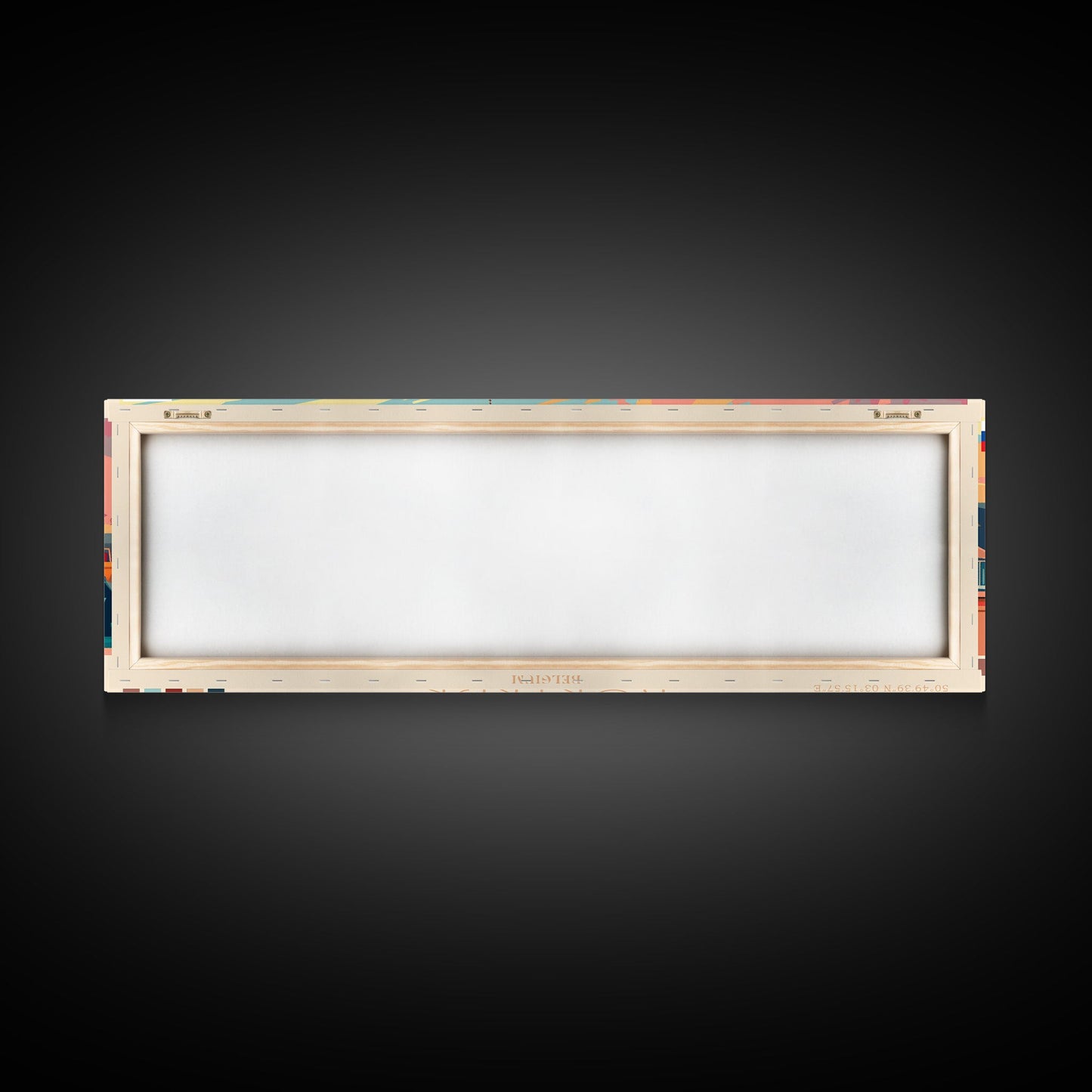Kortrijk Belgium Travel Print Wall Art, Panoramic City Art, Travel Art, Wall Decor, Vacation Gift, Framed Canvas Print Or Metal Art
