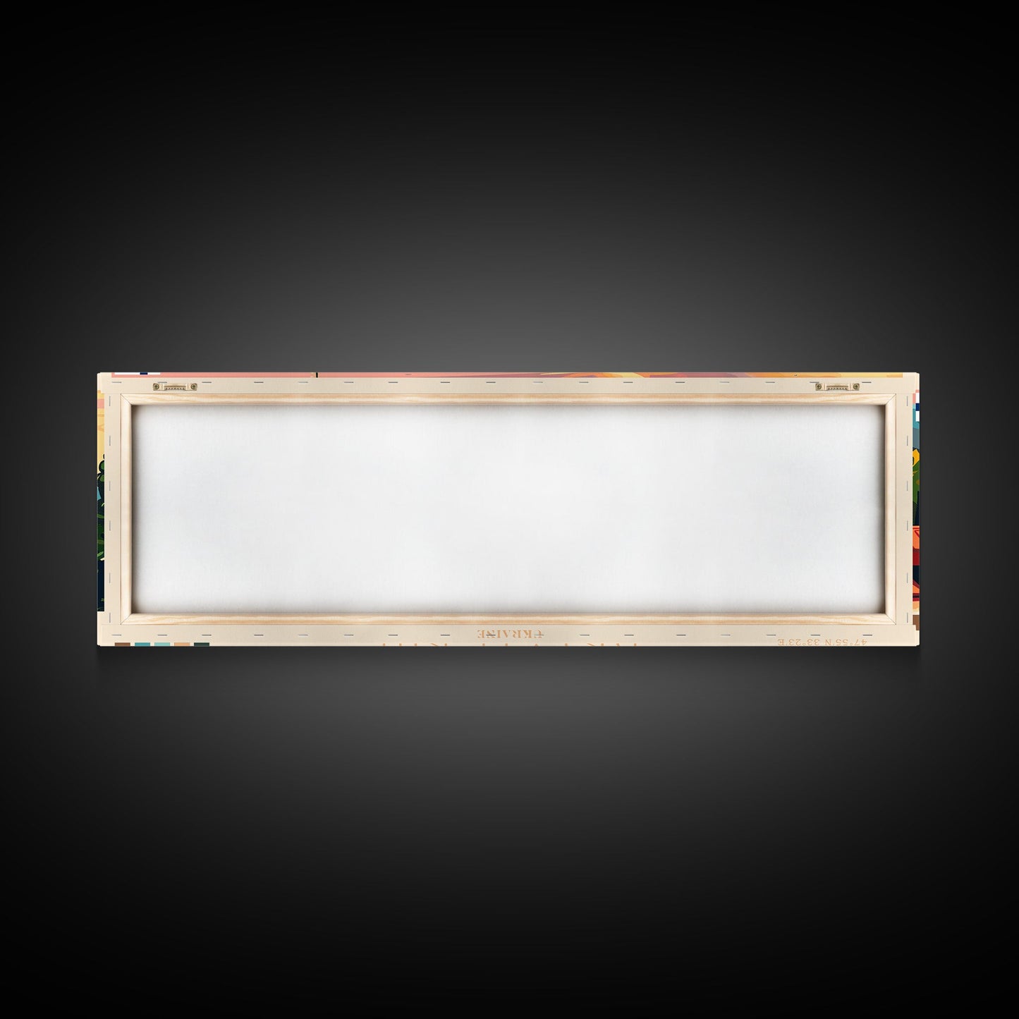 KryvyiRih Ukraine Panoramic Travel Poster, Framed Canvas Print or Metal Wall Art, Travel Art, Home Decor, Panoramic Painting, Midcentury Art