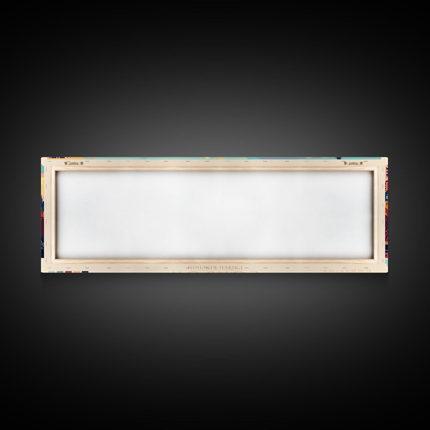 London United Kingdom Panoramic Travel Poster, Framed Canvas Print or Metal Wall Art, Travel Art, Home Decor, Panoramic Painting, Midcentury Art