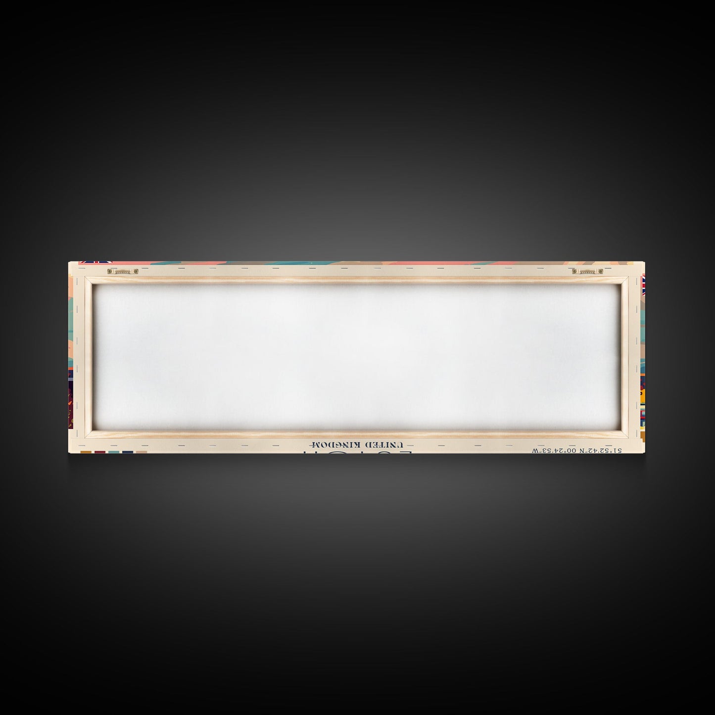 Luton United Kingdom Travel Art, City Art, Framed Canvas Print or Metal Wall Art, Europe Travel Poster, Panoramic Wall Art, Extra Wide Wall Art