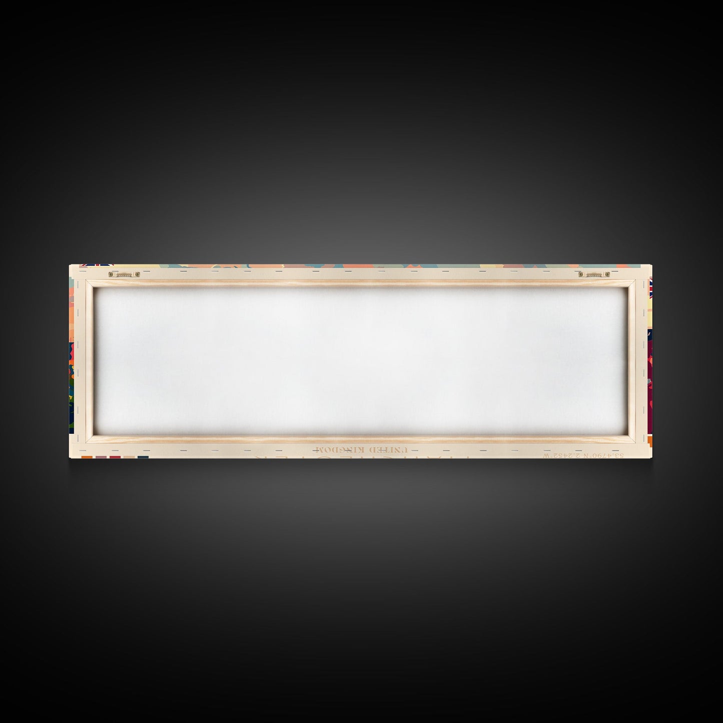 Manchester United Kingdom Panoramic Travel Poster, Framed Canvas Print or Metal Wall Art, Travel Art, Home Decor, Panoramic Painting, Midcentury Art