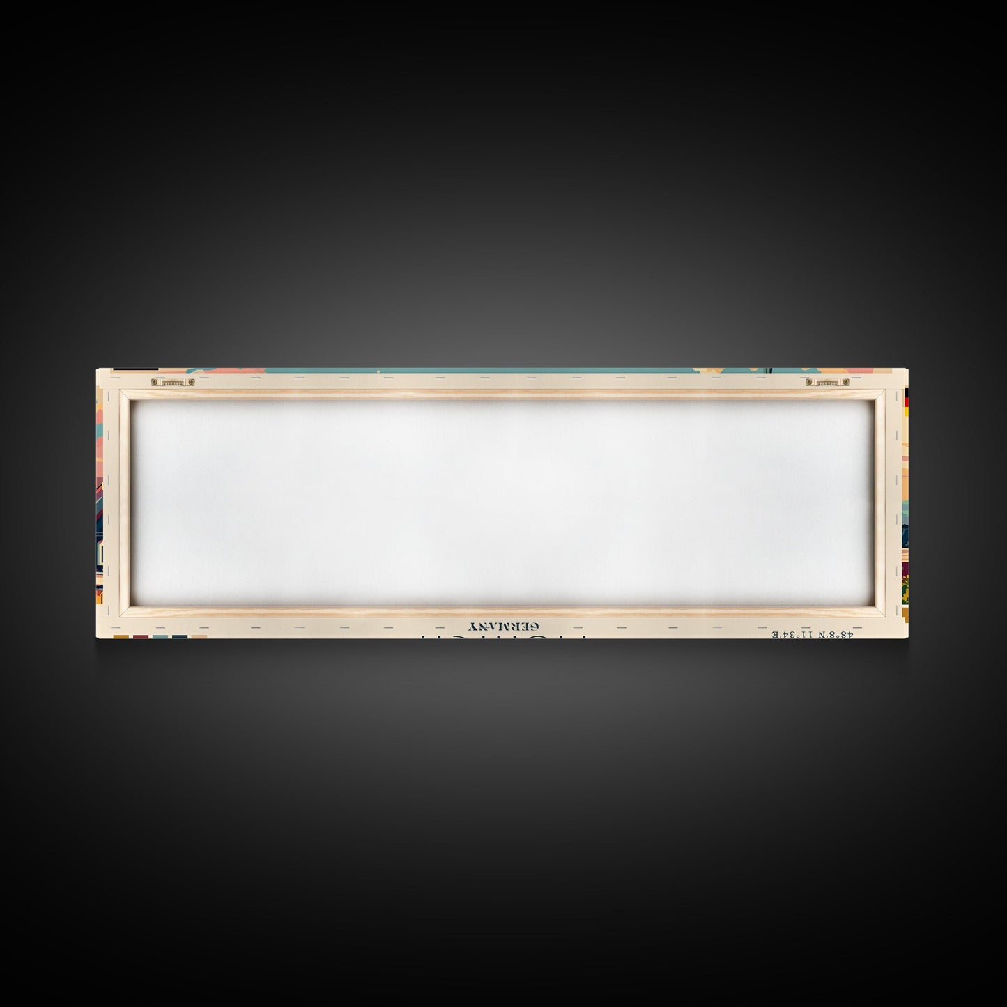 Munich Germany Wall Art, Panoramic Travel Poster, Panoramic Framed Canvas Print, City Wall Art, Wall Hanging Home Decor, Travel Art