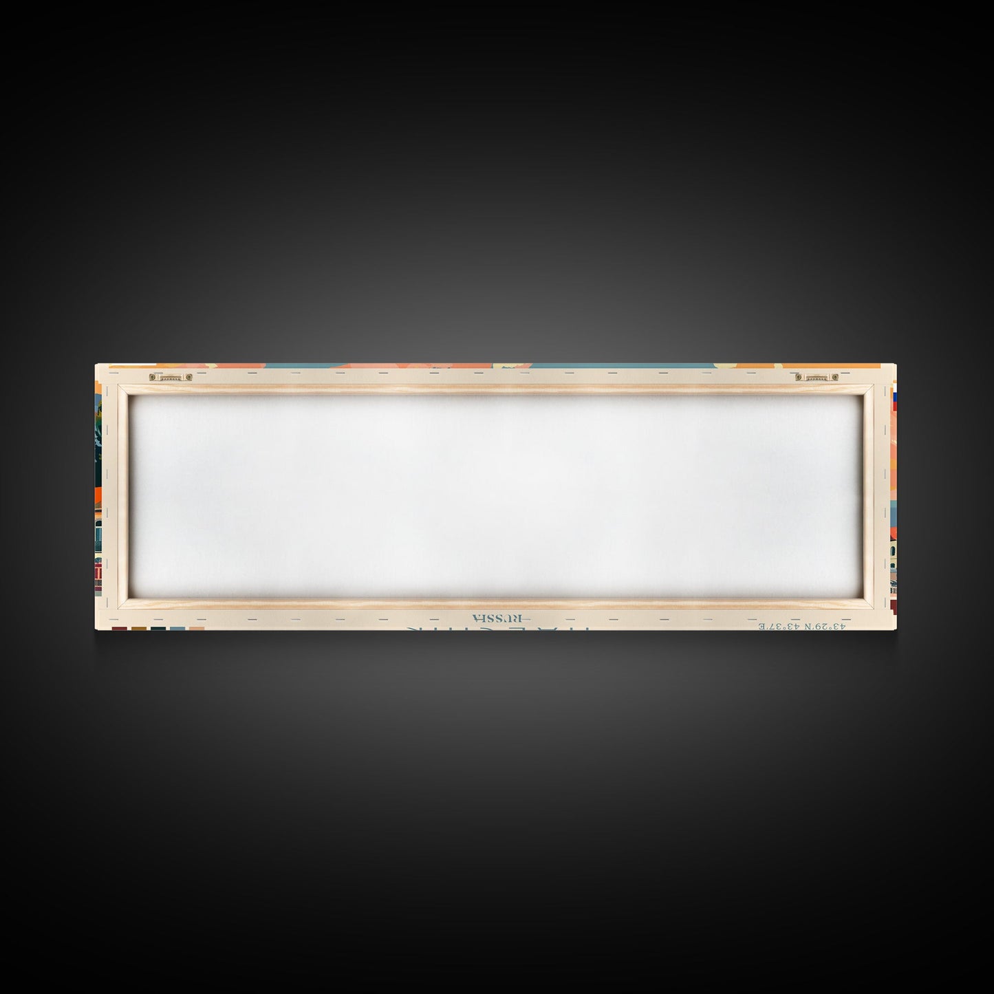Nalchik Russia Panoramic Travel Poster, Framed Canvas Print or Metal Wall Art, Travel Art, Home Decor, Panoramic Painting, Midcentury Art
