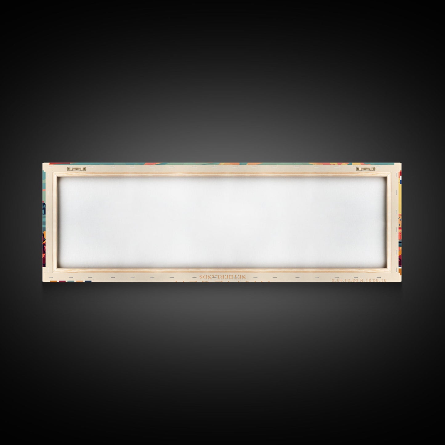 Nijmegen Netherlands Panoramic Travel Poster, Framed Canvas Print or Metal Wall Art, Travel Art, Home Decor, Panoramic Painting, Midcentury Art