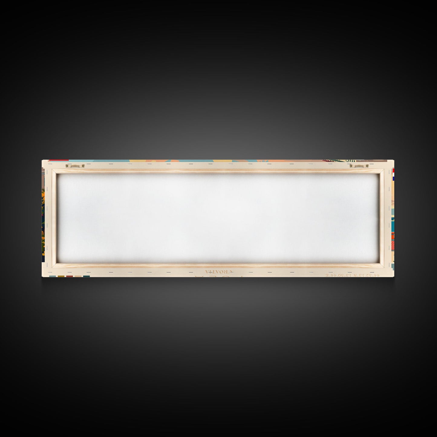 Pula Croatia Panoramic Travel Poster, Framed Canvas Print or Metal Wall Art, Travel Art, Home Decor, Panoramic Painting, Midcentury Art
