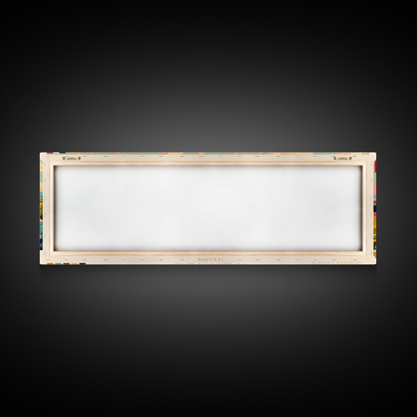 Rennes France Panoramic Travel Poster, Framed Canvas Print or Metal Wall Art, Travel Art, Home Decor, Panoramic Painting, Midcentury Art