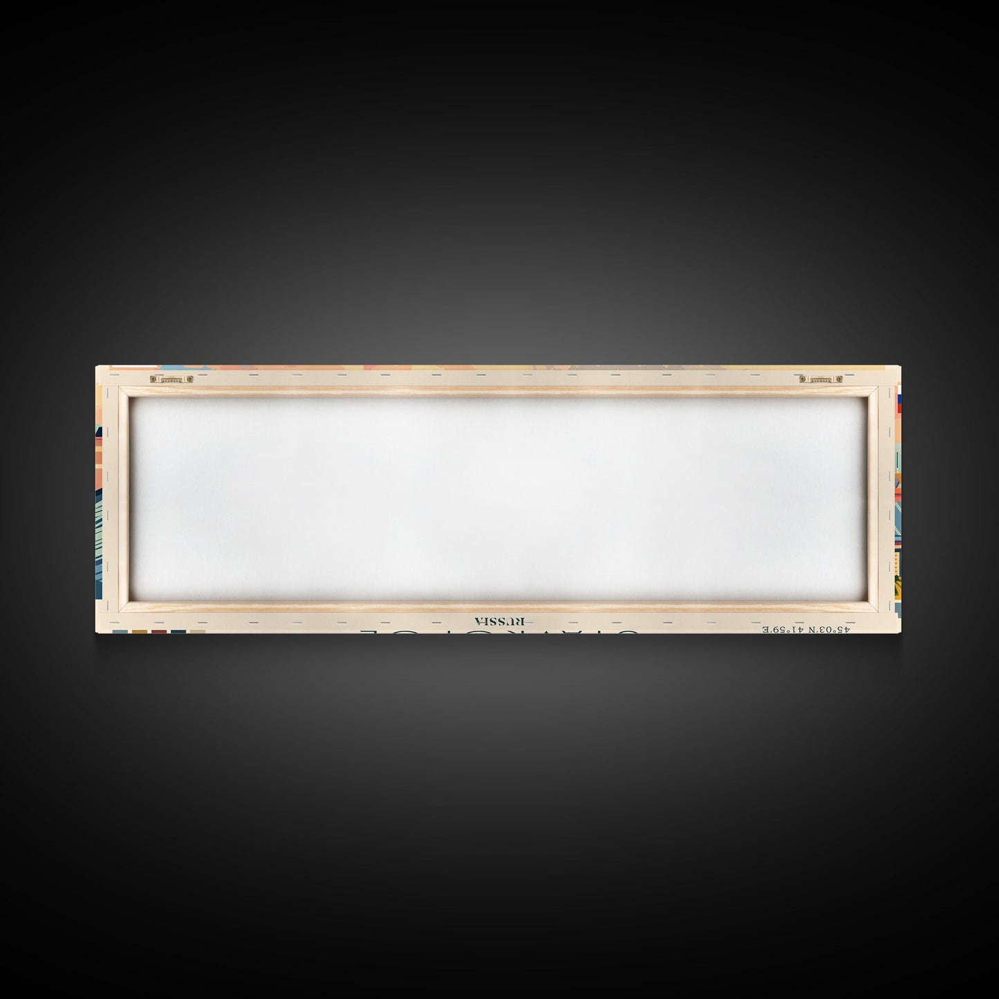 Stavropol Russia Panoramic Travel Poster, Framed Canvas Print or Metal Wall Art, Travel Art, Home Decor, Panoramic Painting, Midcentury Art