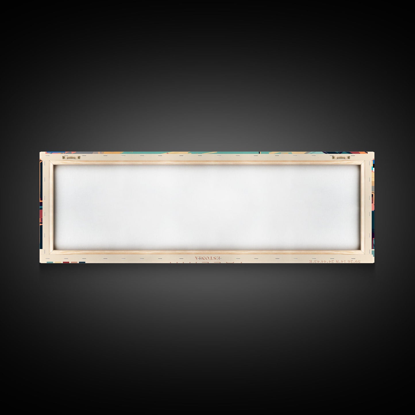 Tallinn Estonia Panoramic Travel Poster, Framed Canvas Print or Metal Wall Art, Travel Art, Home Decor, Panoramic Painting, Midcentury Art