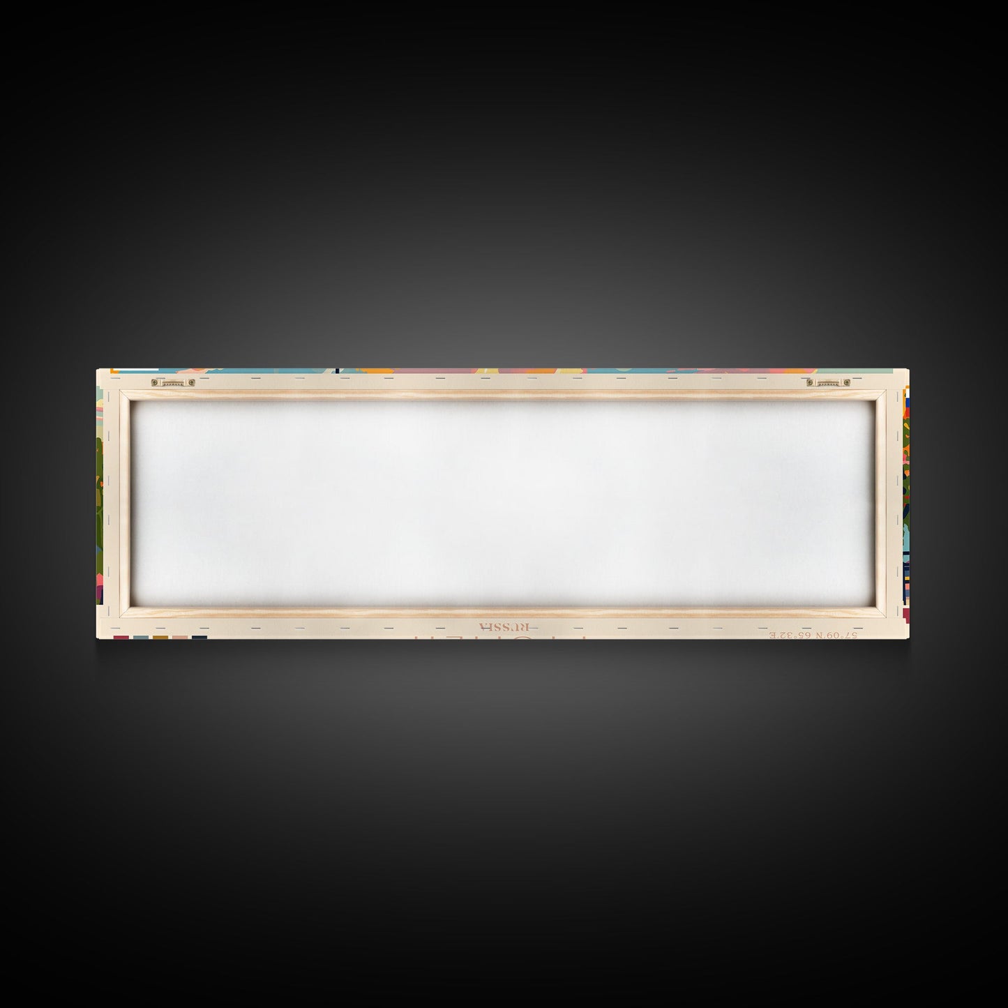 Tyumen Russia Panoramic Travel Poster, Framed Canvas Print or Metal Wall Art, Travel Art, Home Decor, Panoramic Painting, Midcentury Art