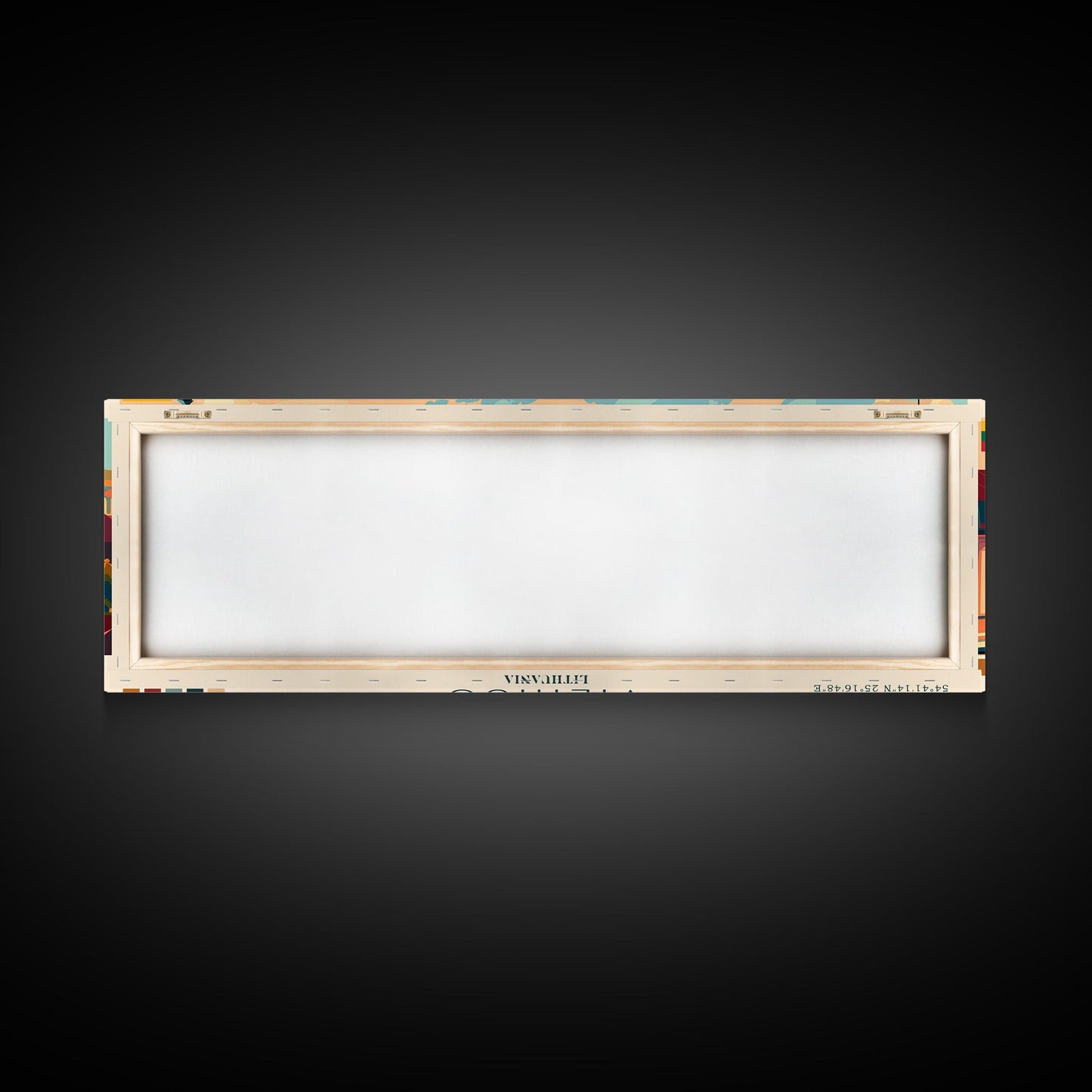 Vilnius Lithuania Wall Art, Panoramic Travel Poster, Panoramic Framed Canvas Print, City Wall Art, Wall Hanging Home Decor, Travel Art
