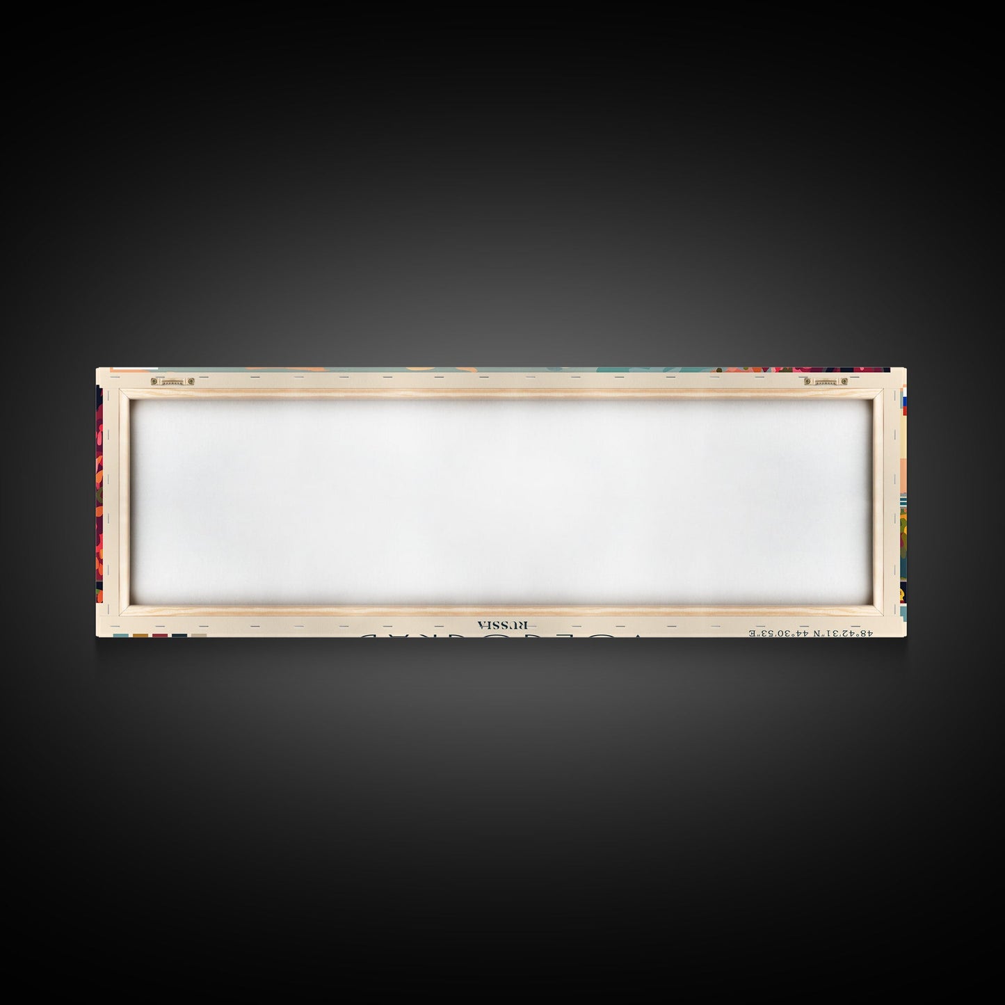 Volgograd Russia Panoramic Travel Poster, Framed Canvas Print or Metal Wall Art, Travel Art, Home Decor, Panoramic Painting, Midcentury Art